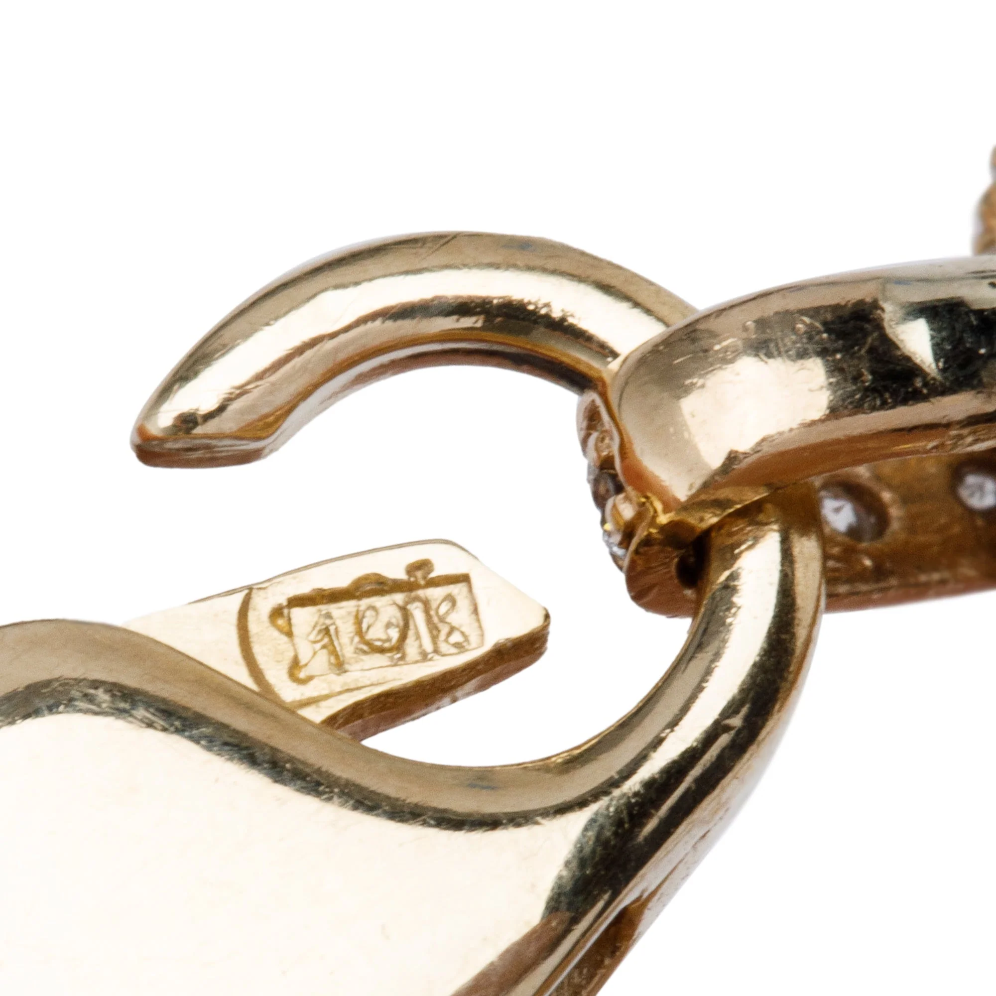 14k Yellow Gold 8.68 tcw. Pave Diamond Puffed Marina Link Bracelet - Image 3