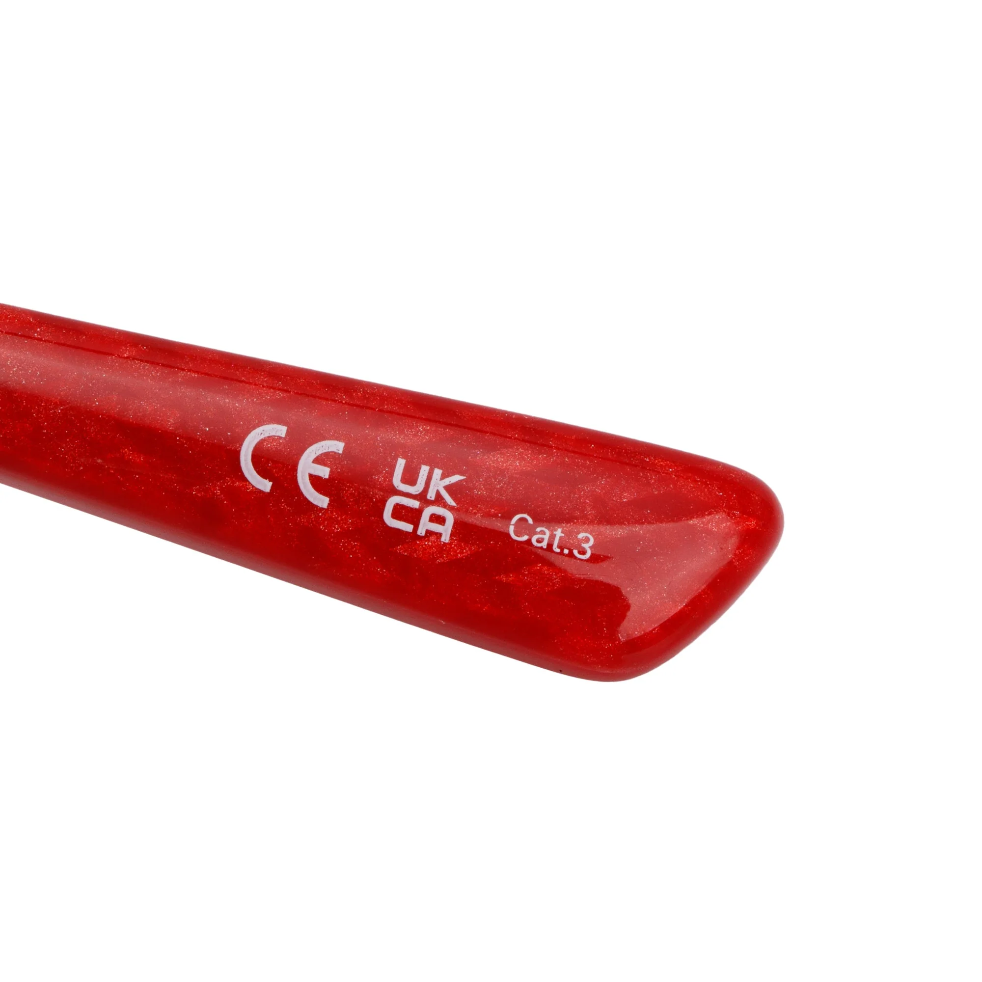 Balenciaga BB0235S Red Acetate Solid Cat-Eye Sunglasses - Image 5