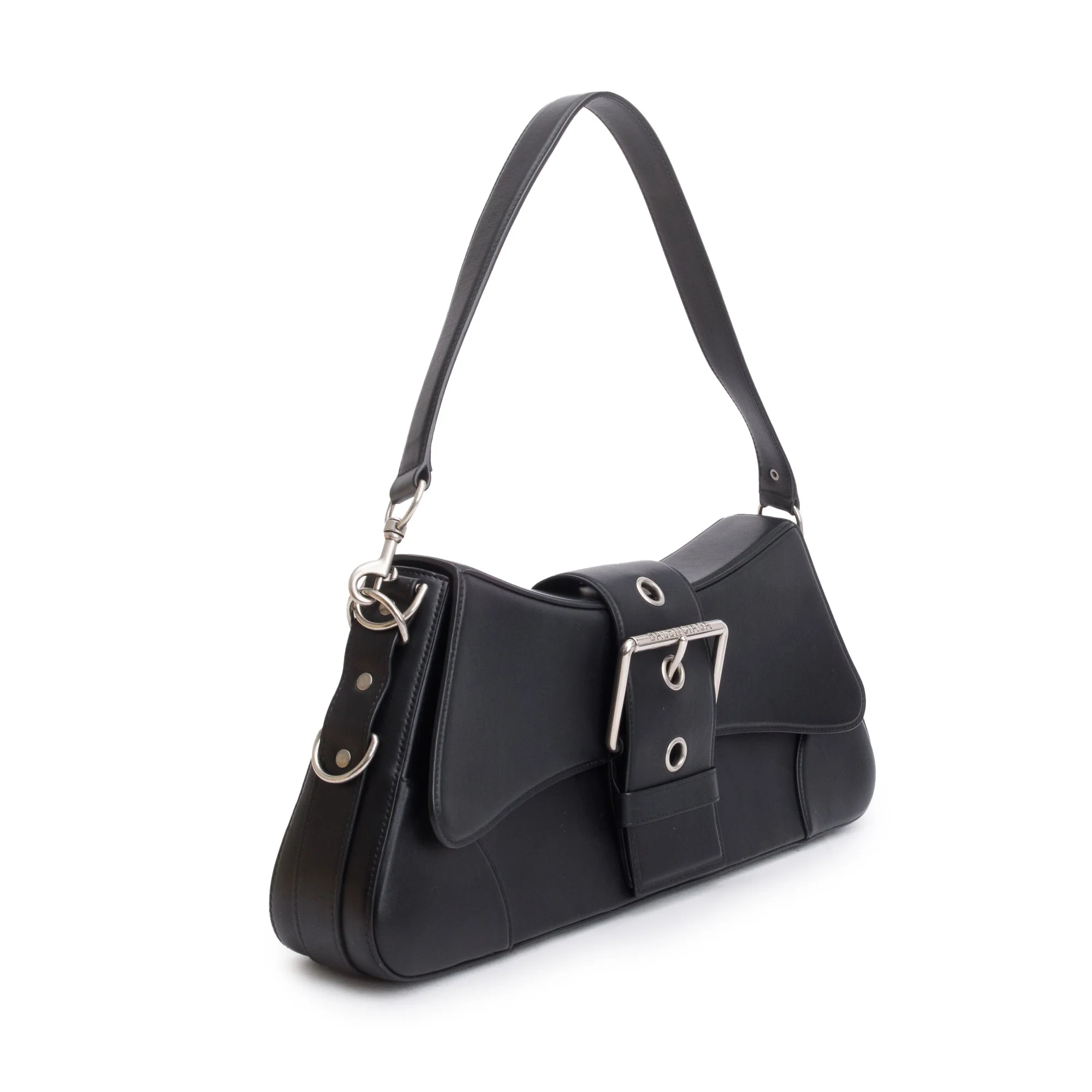 Balenciaga Black Leather Large Lindsay Shoulder Bag - Image 4