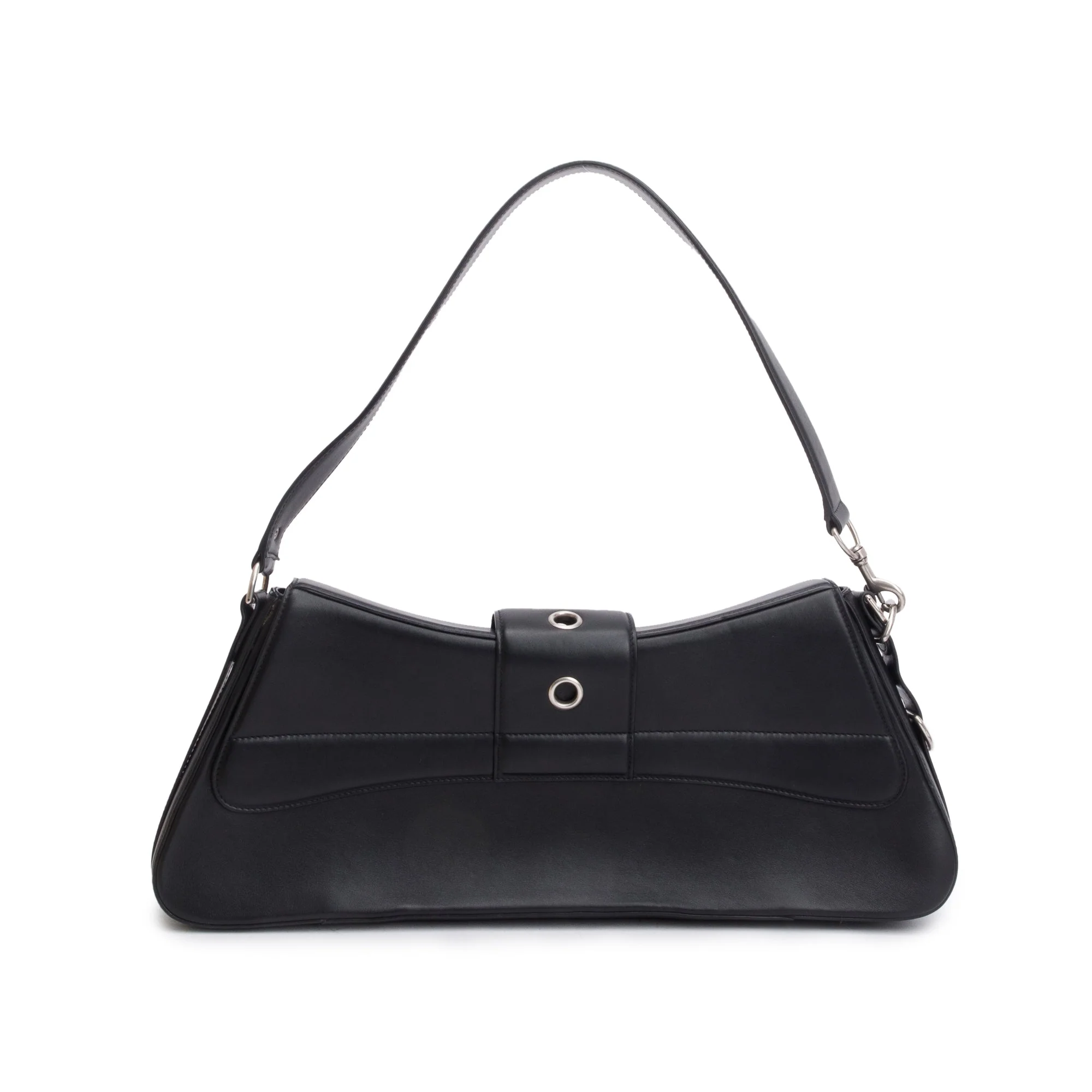 Balenciaga Black Leather Large Lindsay Shoulder Bag - Image 5