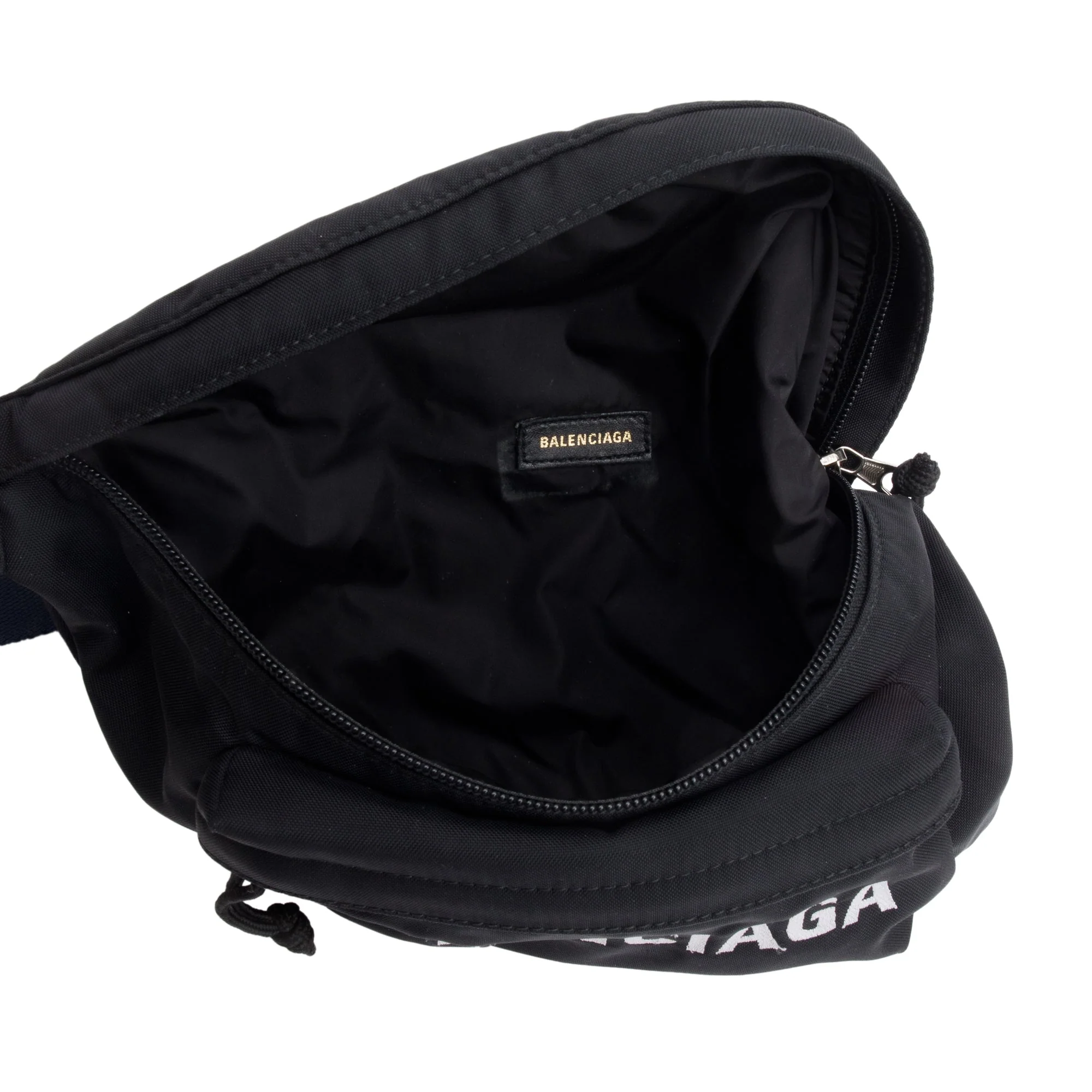 Balenciaga Black/Navy Nylon Wheel Belt Bag - Image 5