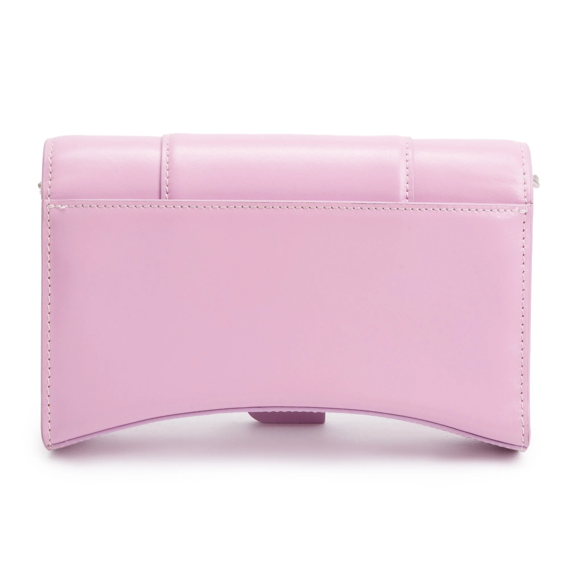 Balenciaga Purple Smooth Leather Hourglass Wallet on Chain - Image 5