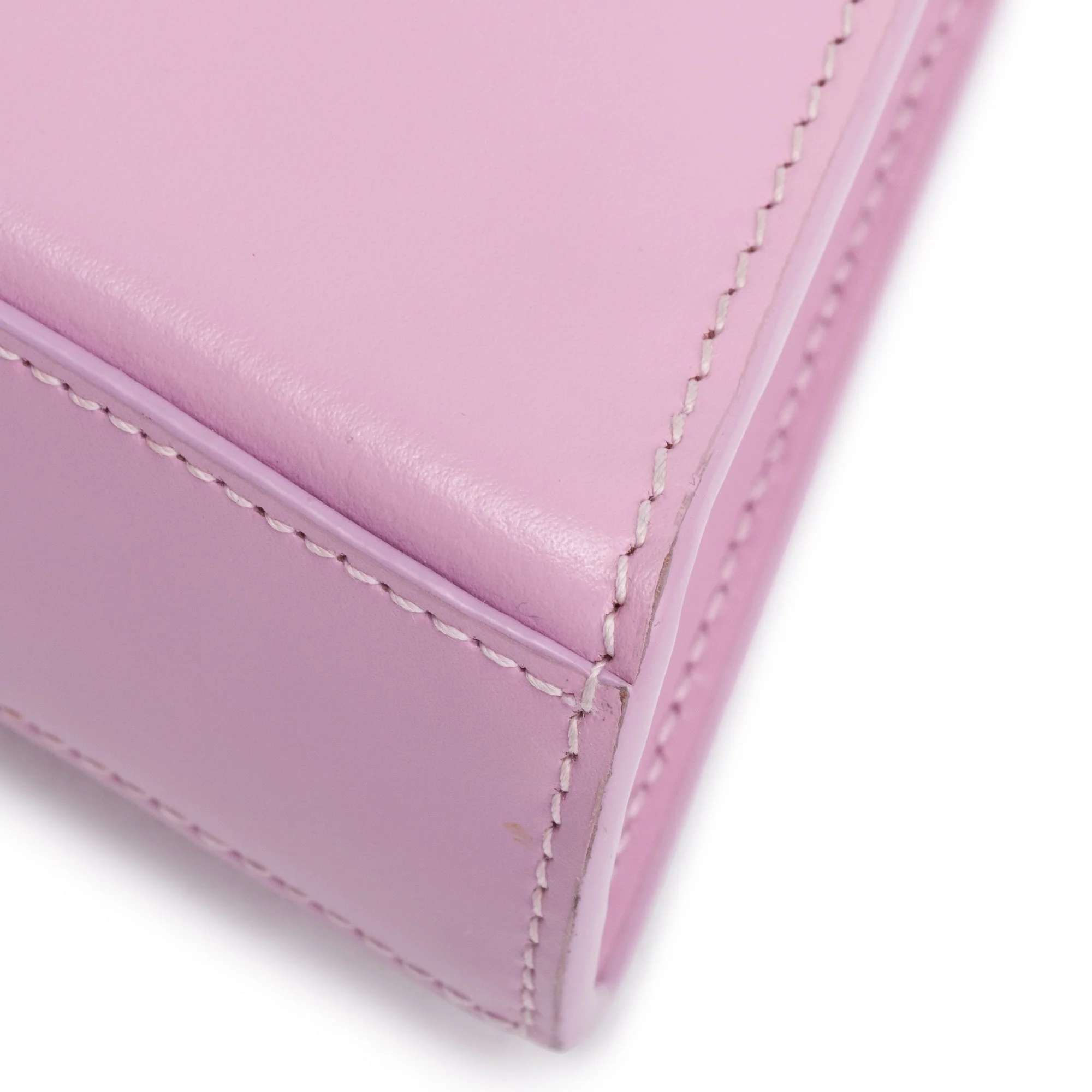 Balenciaga Purple Smooth Leather Hourglass Wallet on Chain - Image 9