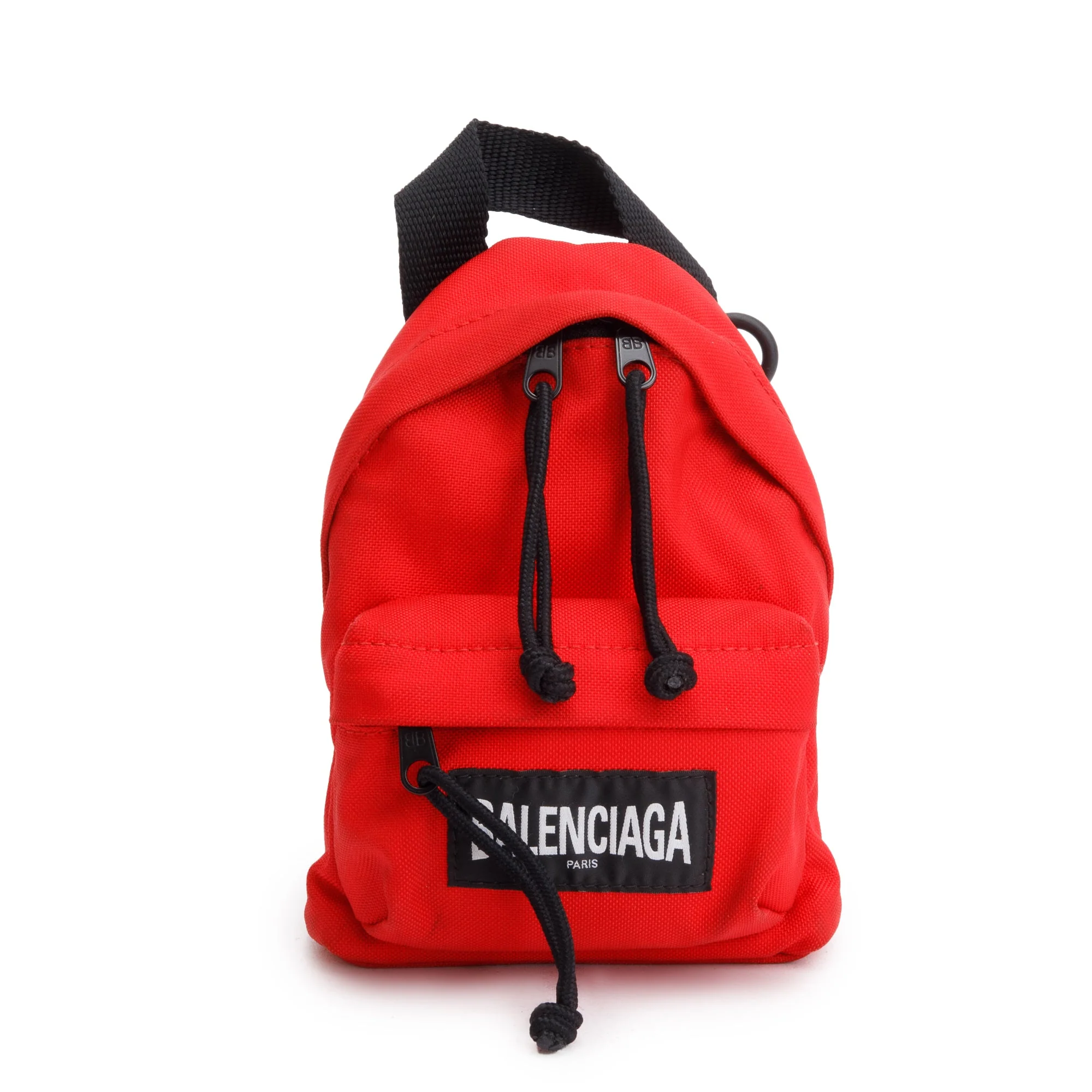Balenciaga Red Canvas Oversized Mini Backpack Crossbody - Image 3