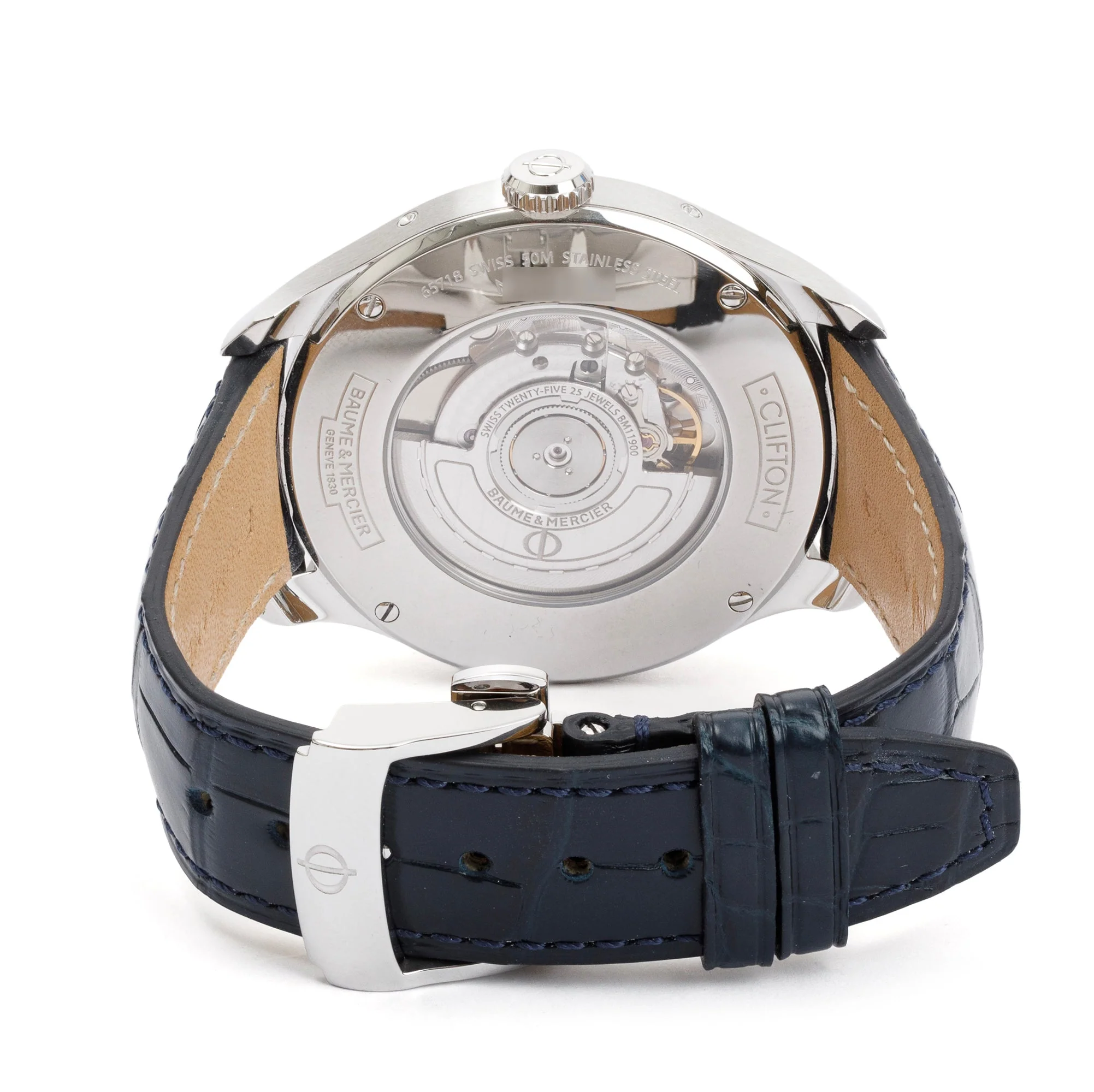 Baume & Mercier Stainless Steel Clifton 43 MM Moonphase Automatic Watch w/ Box & Papers - Image 4