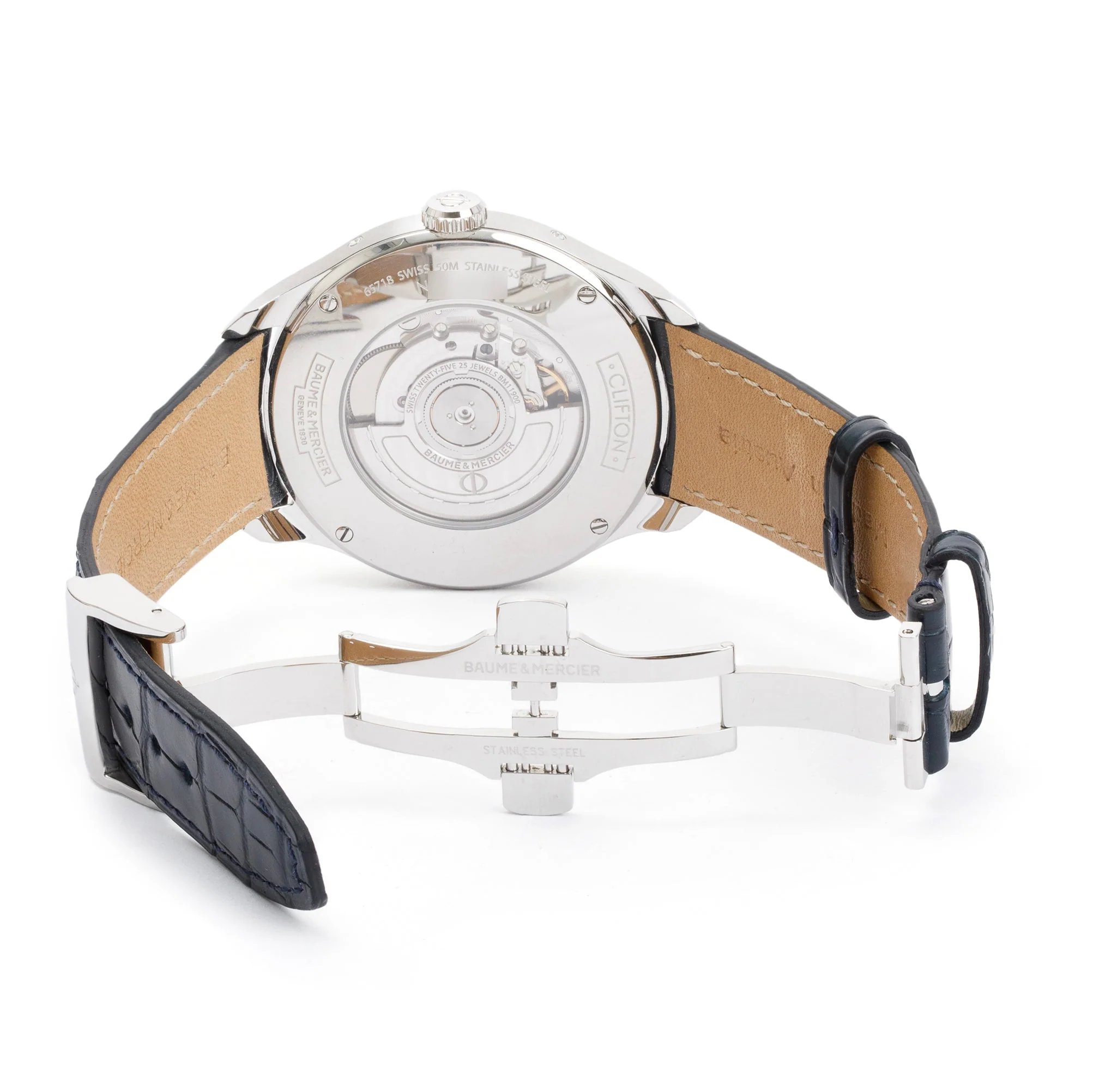 Baume & Mercier Stainless Steel Clifton 43 MM Moonphase Automatic Watch w/ Box & Papers - Image 5