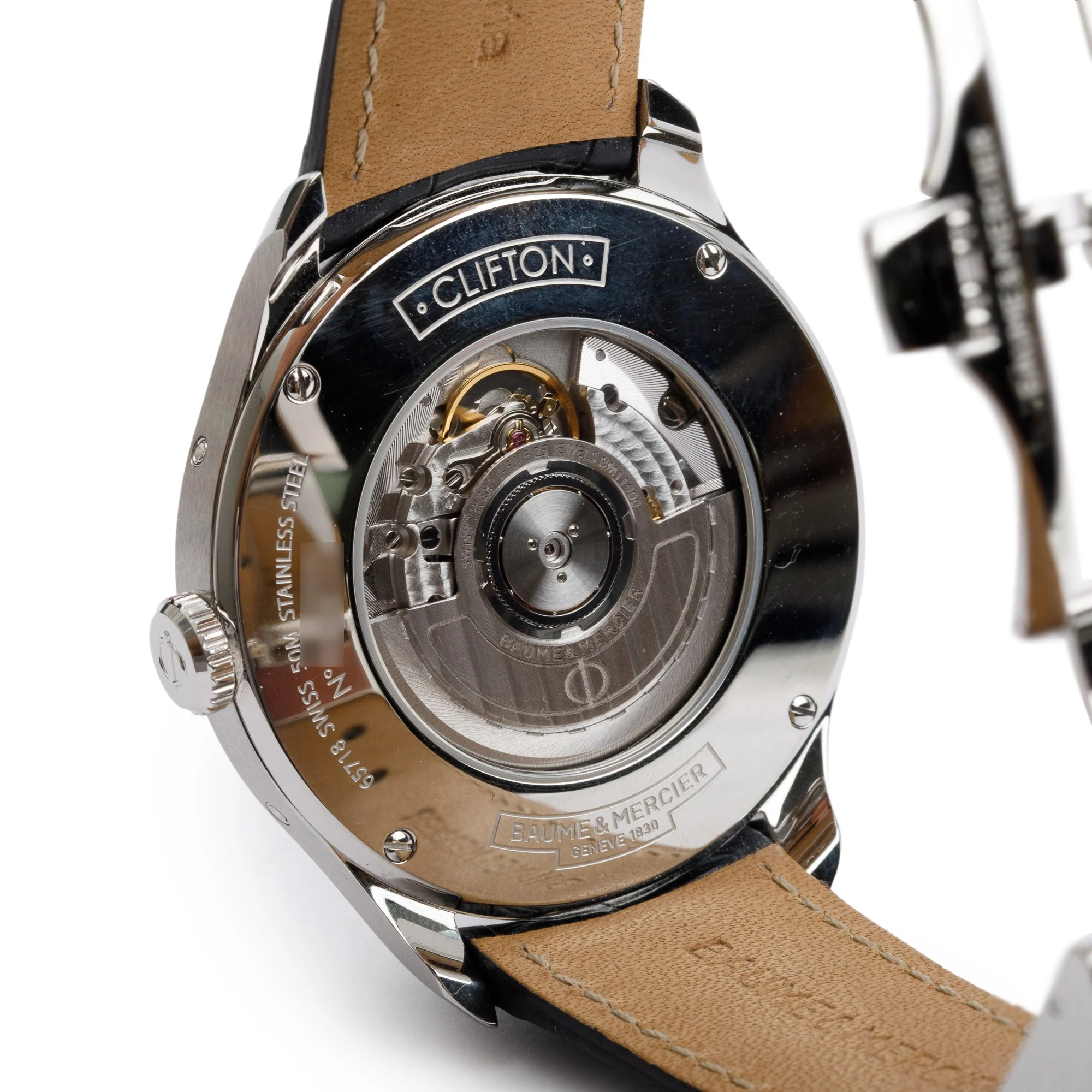 Baume & Mercier Stainless Steel Clifton 43 MM Moonphase Automatic Watch w/ Box & Papers - Image 6