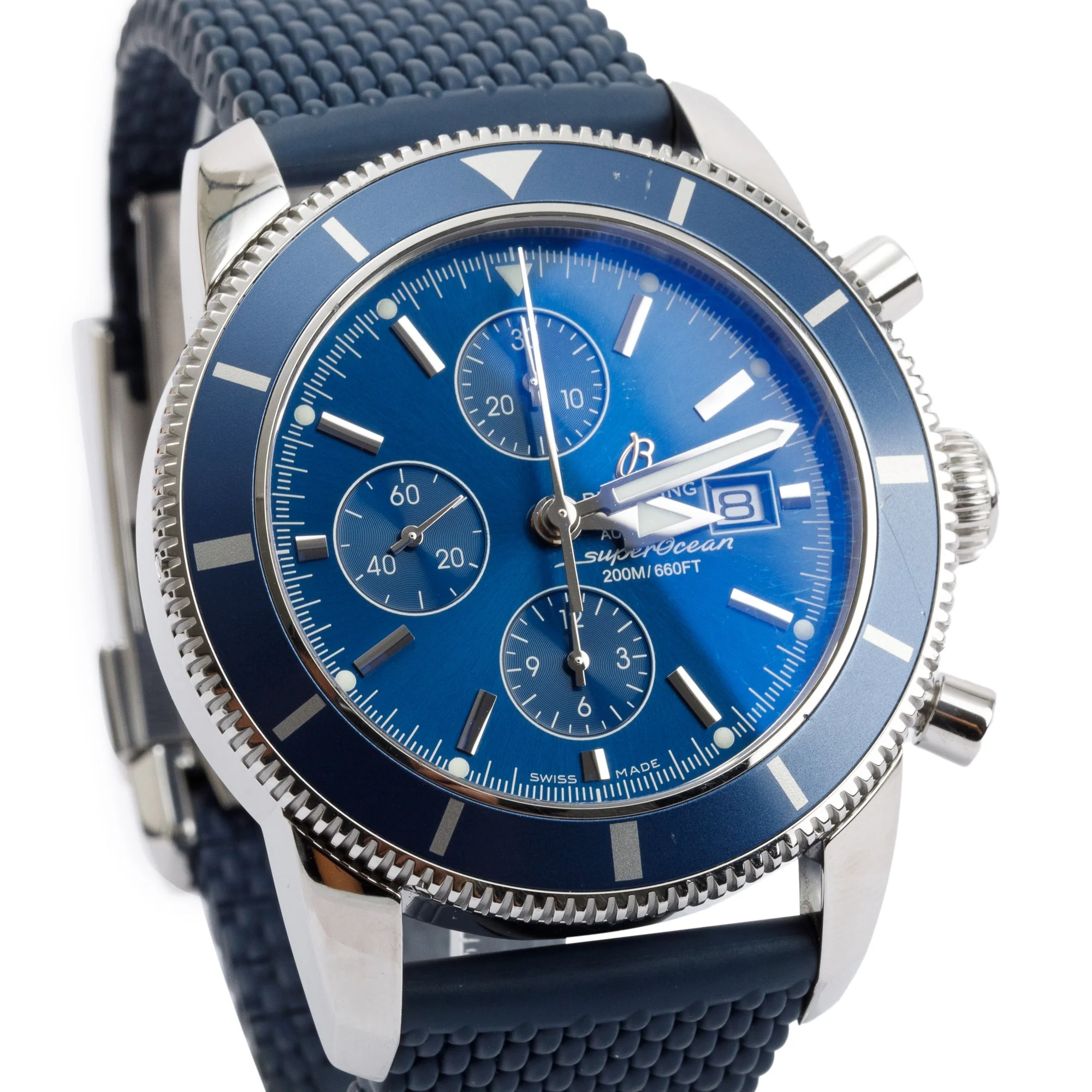 Breitling Stainless Steel Superocean Heritage Chronograph 44 MM Automatic Watch w/ Box & Papers - Image 3