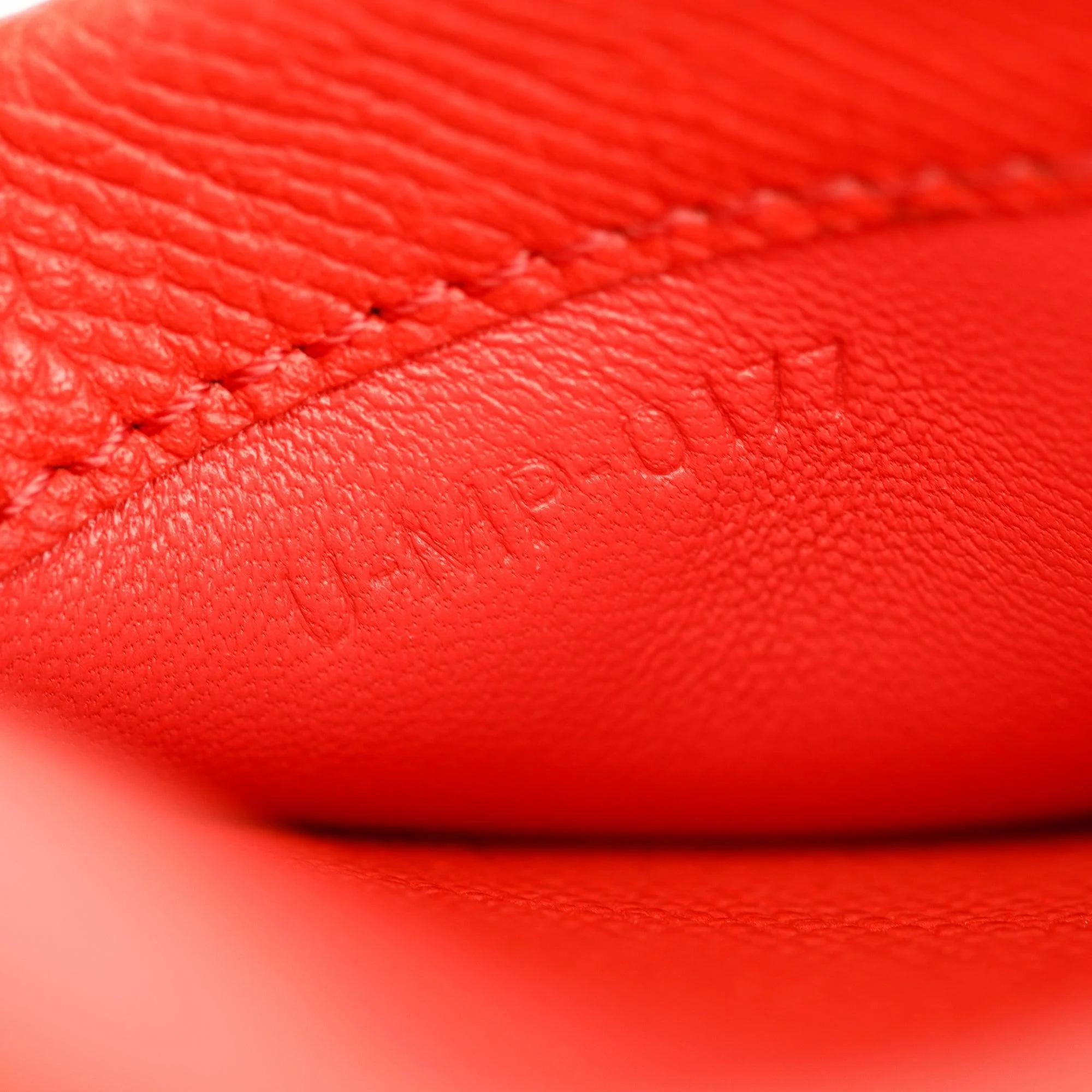 Celine Red Grained Leather Small Trotteur Crossbody Bag - Image 14