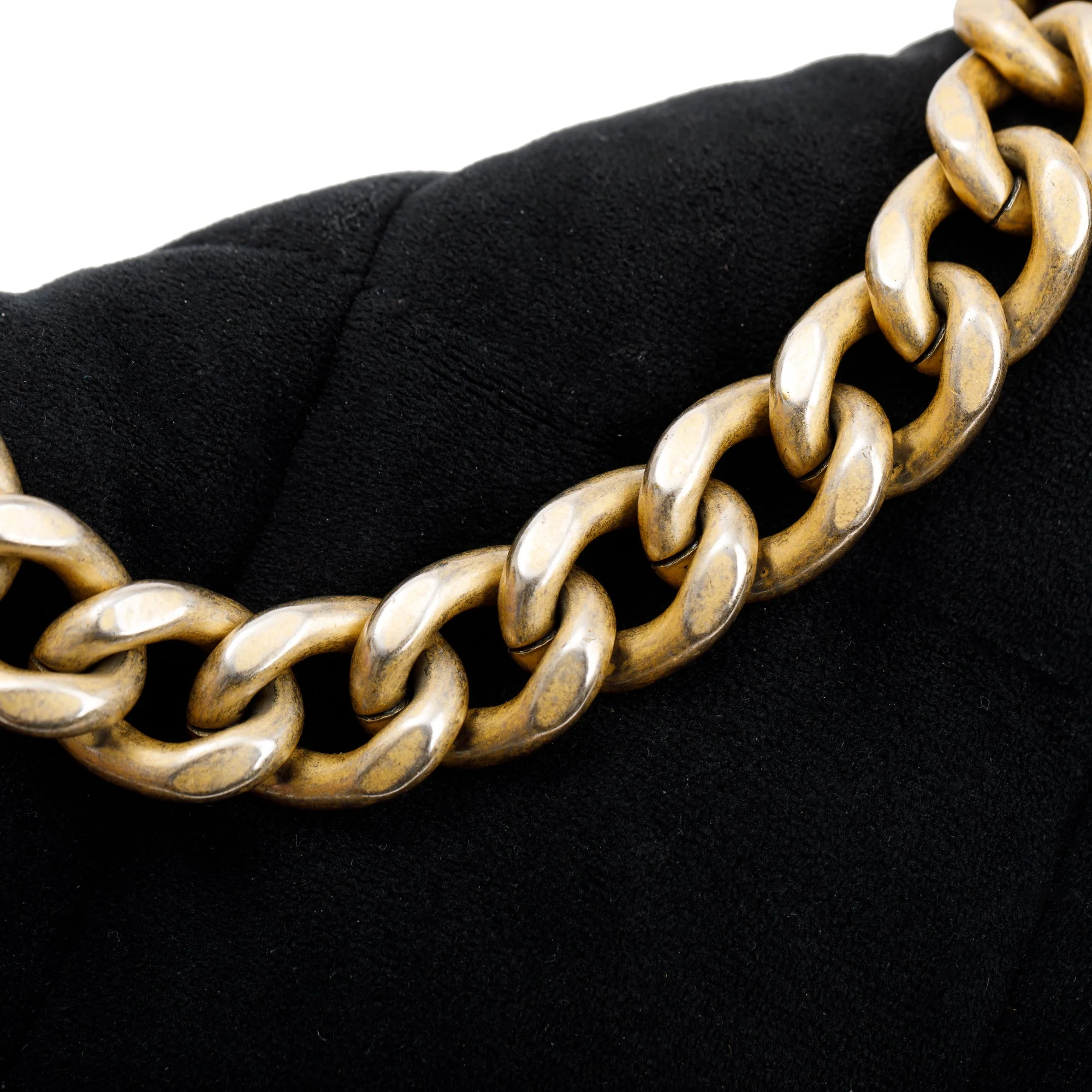 Chanel 2020 Black Velvet Medium 19 Flap Bag w/ Box & Authenticity Card - Image 12