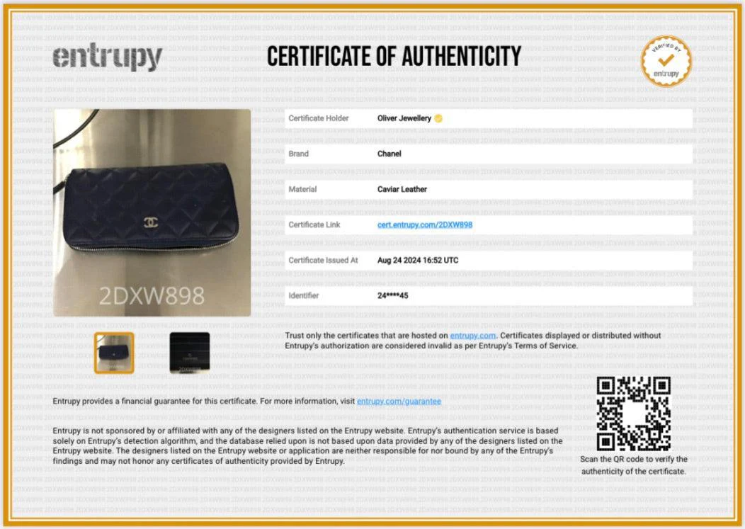 Chanel Blue Caviar Classic Large Gusset Zip Around Wallet - Image 9