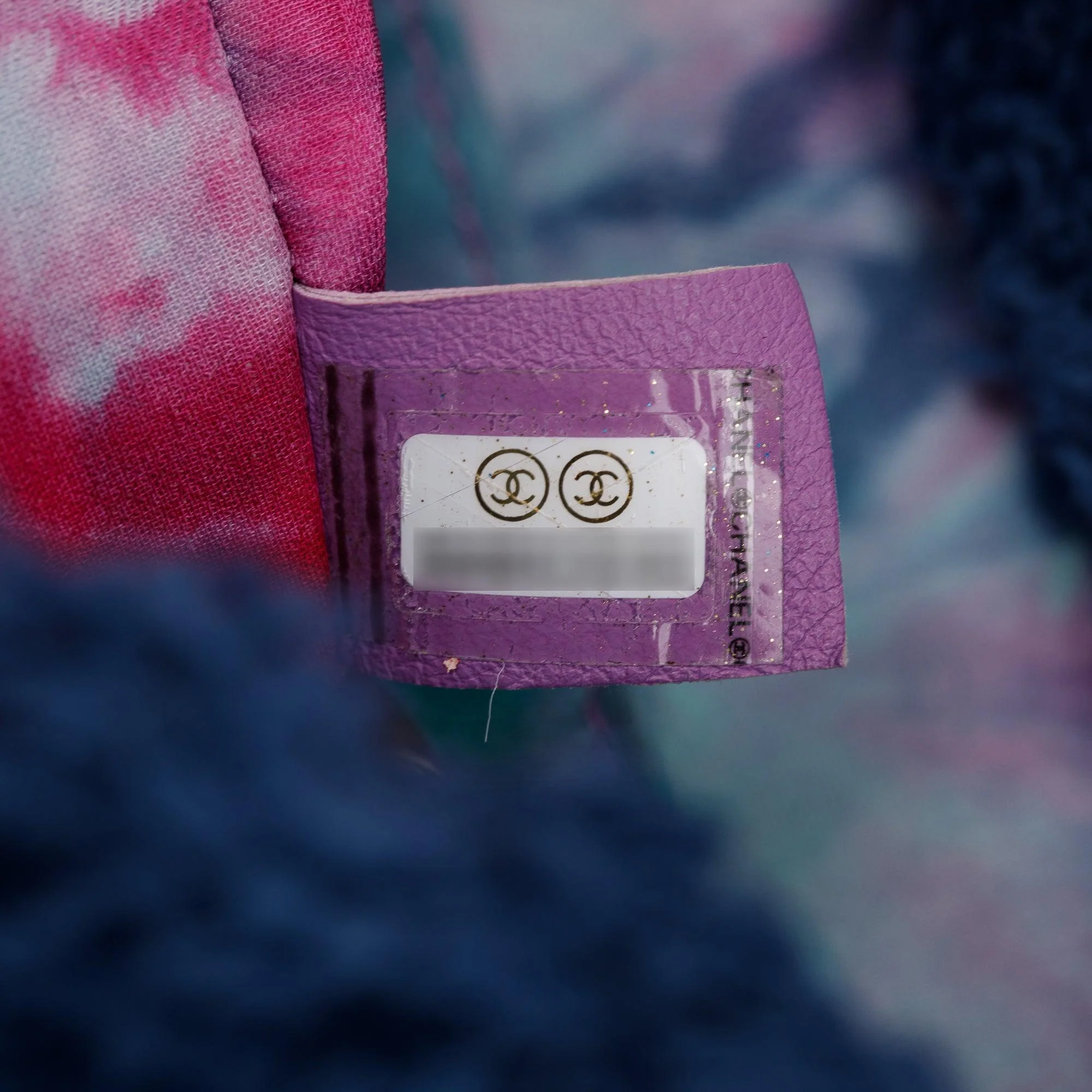 Chanel Navy Quilted Shearling Small Square Flap Bag w/ Authenticity Card - Image 8