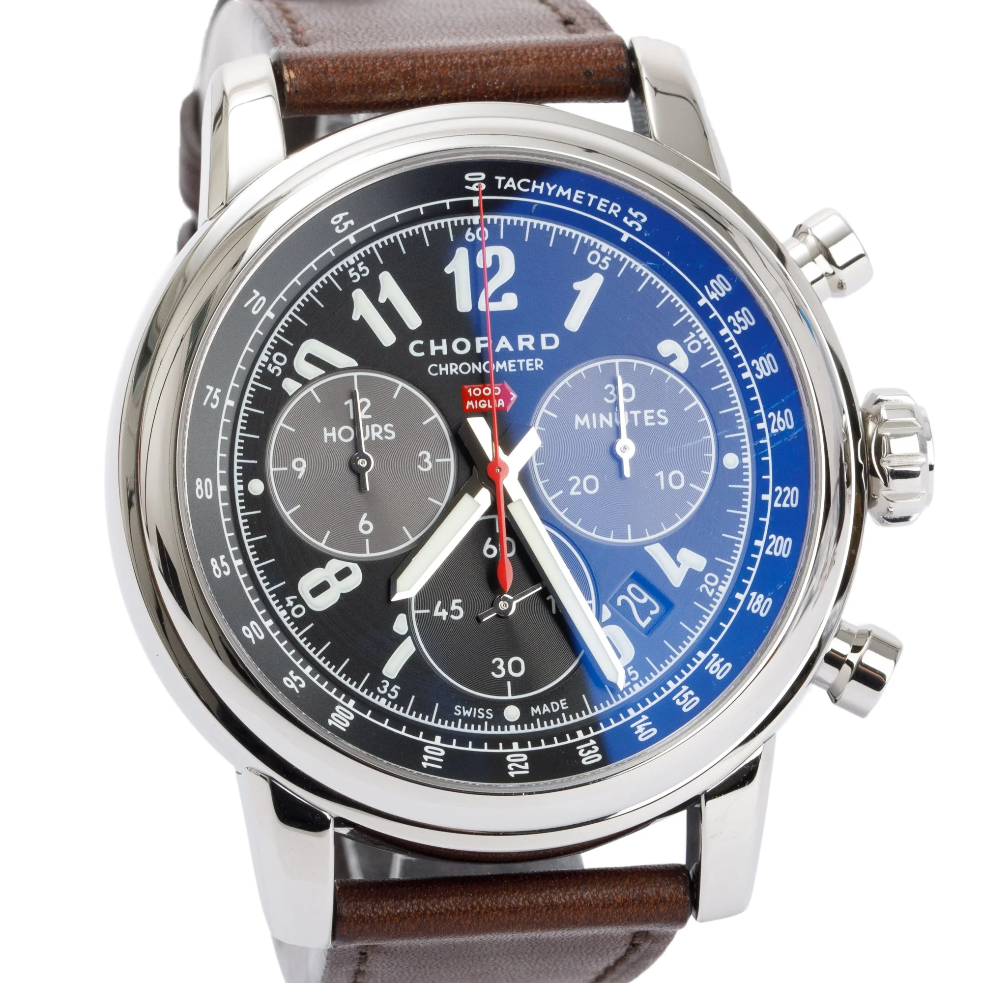 Chopard Limited Edition Stainless Steel Mille Miglia Chronograph 46 MM Automatic Watch w/ Box & Certificate - Image 3