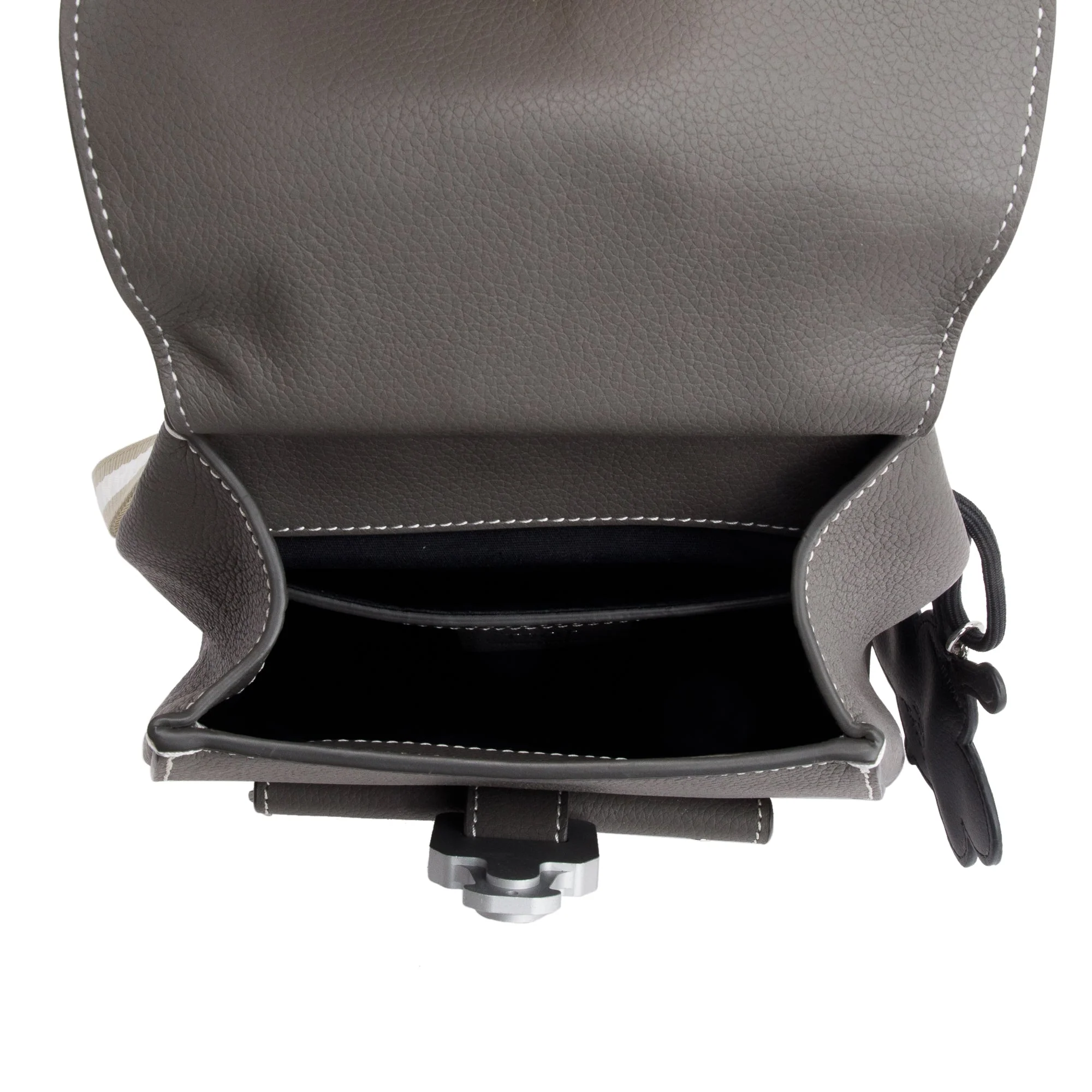 Christian Dior Grey Leather Mini Gallop Backpack w/ Box - Image 7