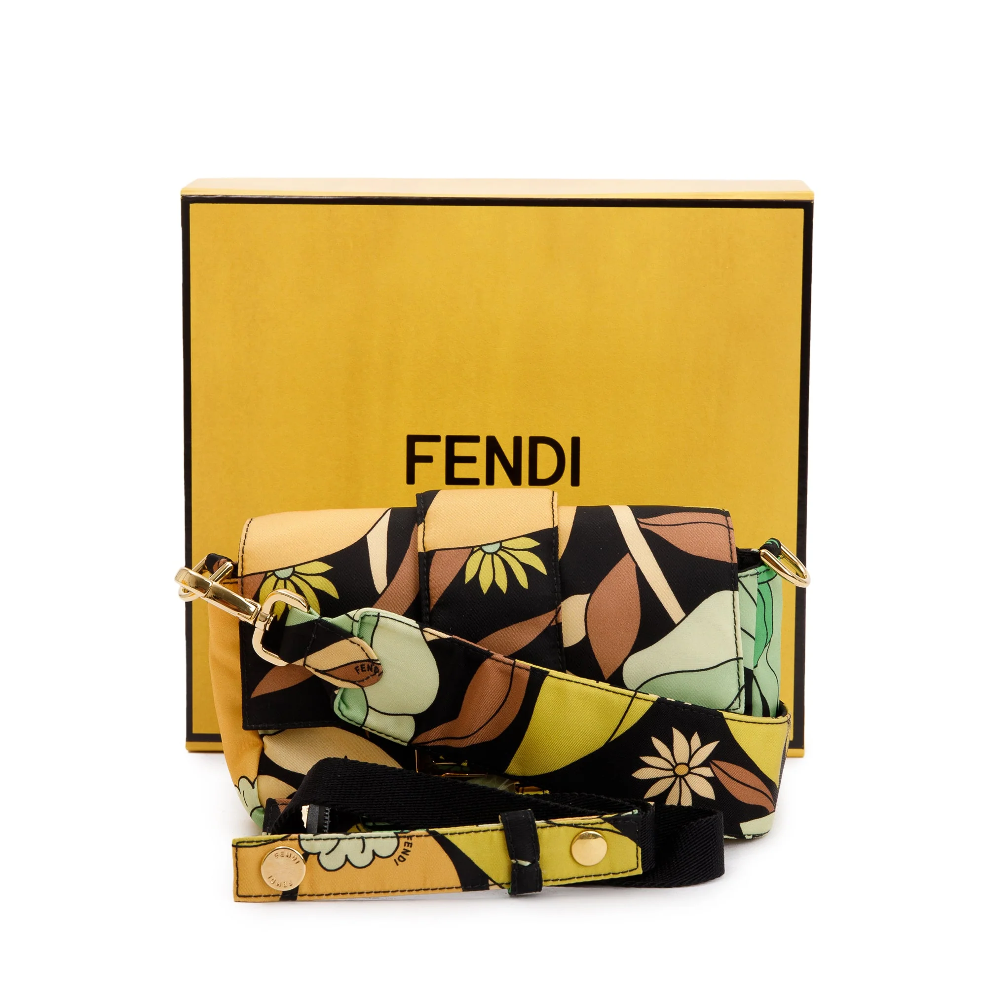 Fendi Multicolour Printed Nylon Baguette Belt Bag w/ Box - Image 3