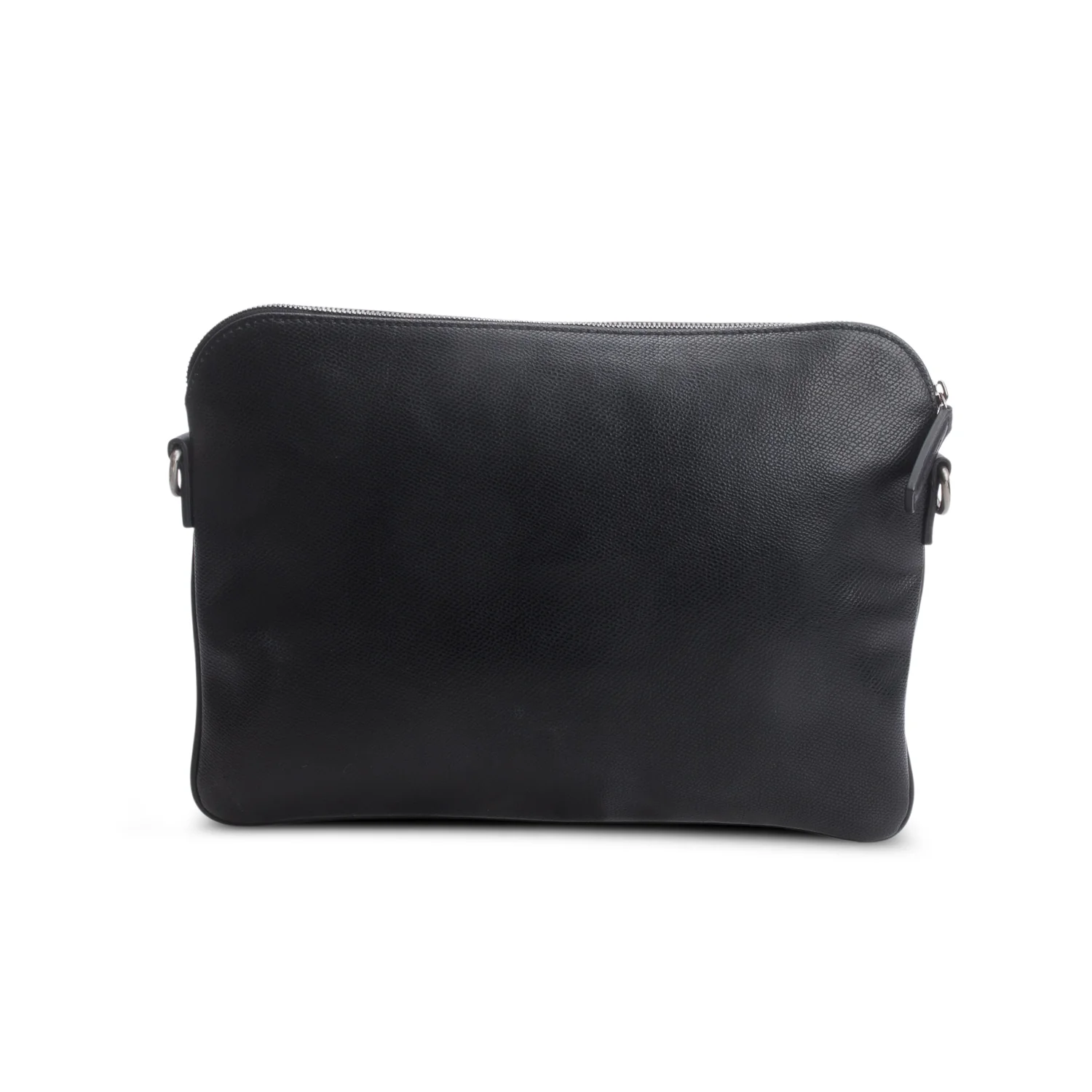 Ferragamo Black Grained Calfskin Messenger Bag - Image 5