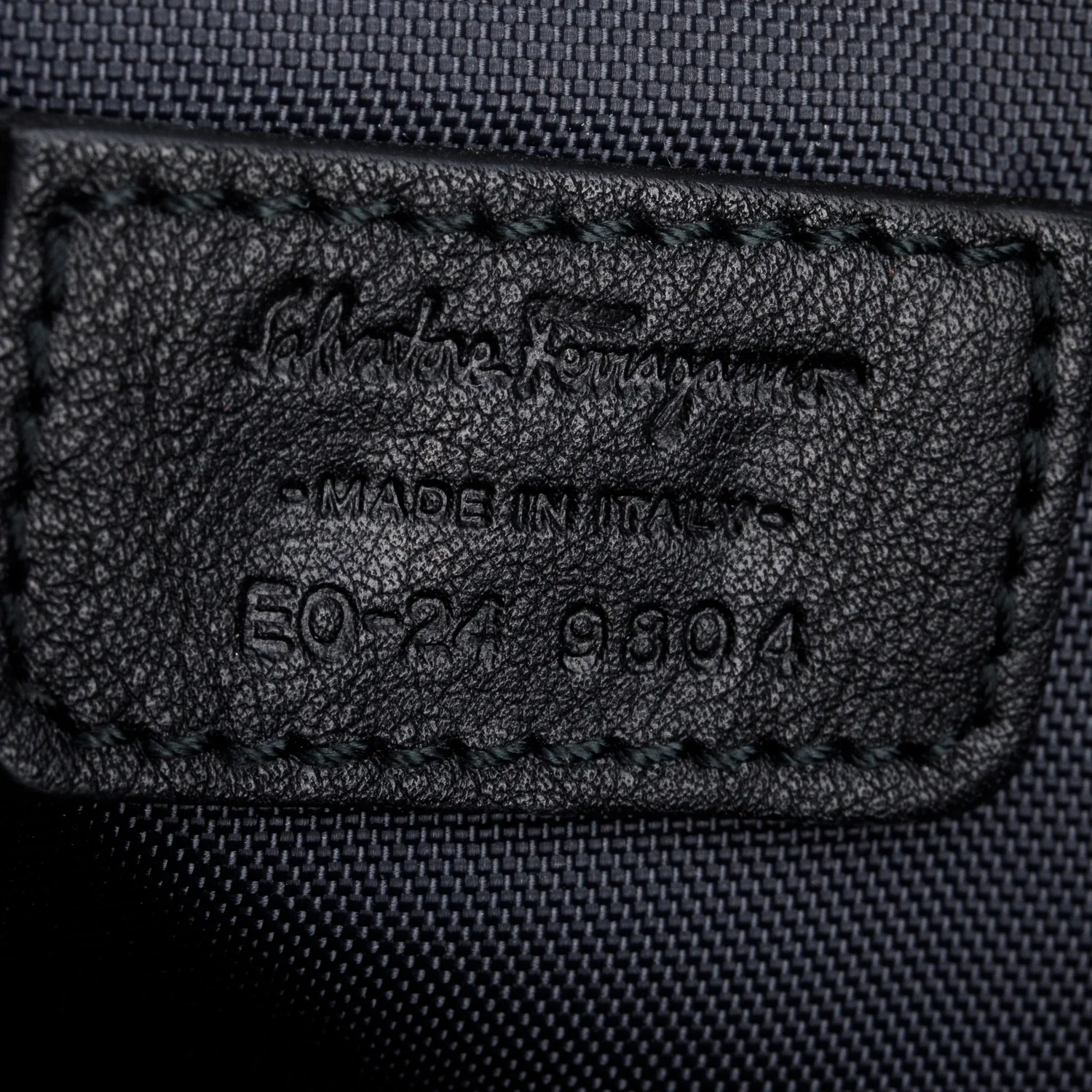 Ferragamo Black Grained Calfskin Messenger Bag - Image 9