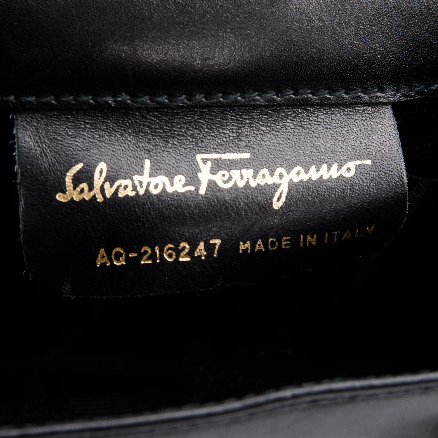Ferragamo Black Leather Mini Vara Bow Flap Crossbody Bag - Image 9