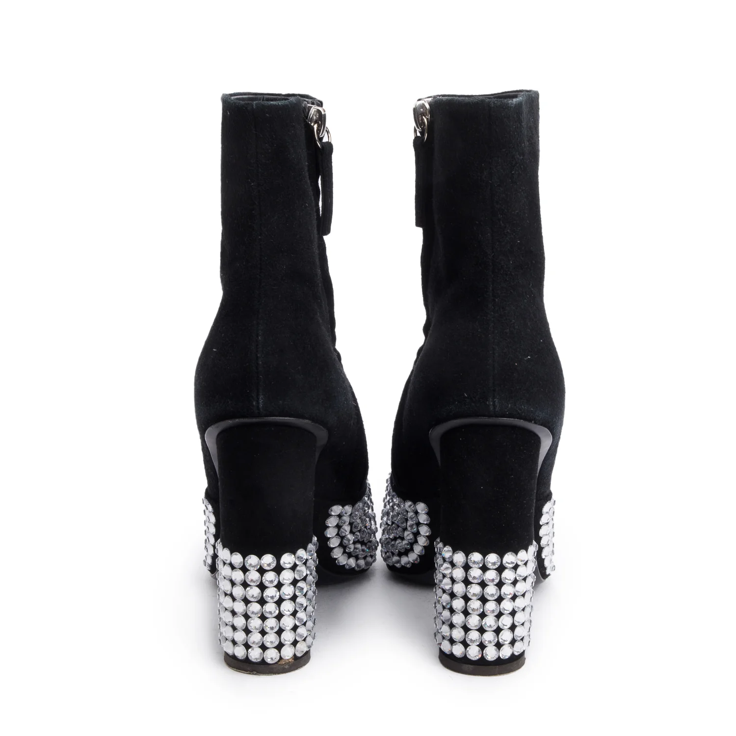 Giuseppe Zanotti Black RAINA Suede Boots, Size 37.5 - Image 3