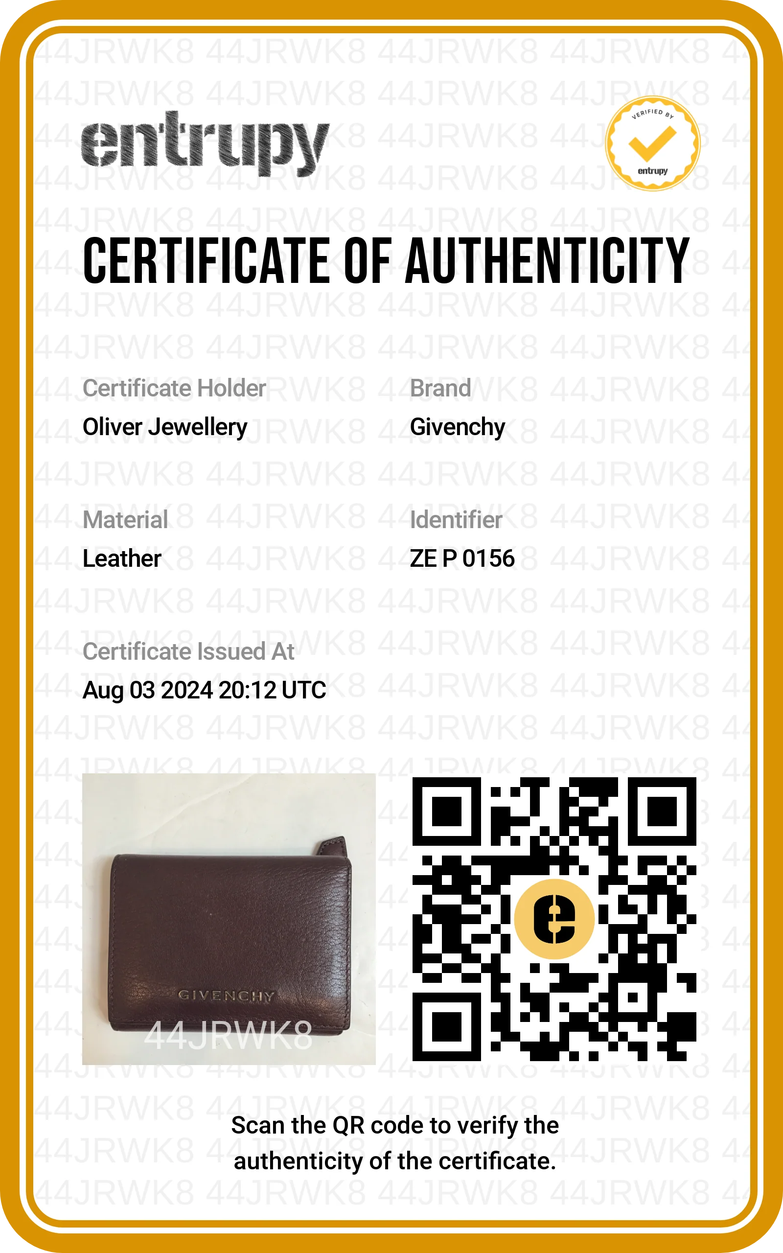 Givenchy Burgundy Leather Trifold Compact Wallet w/ Box - Image 10