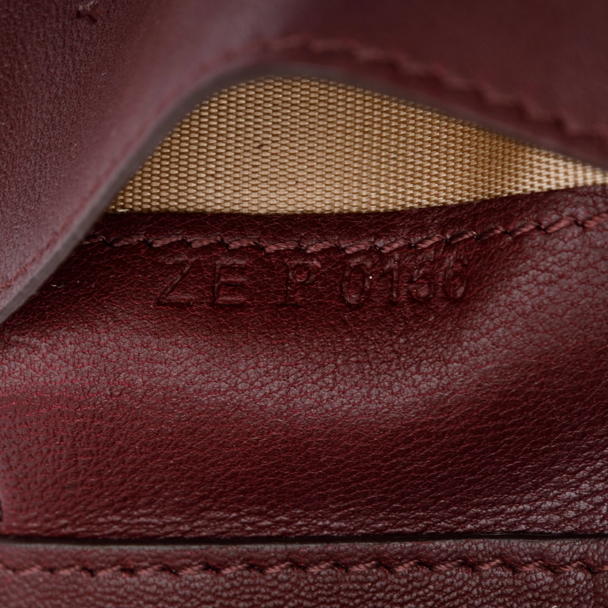 Givenchy Burgundy Leather Trifold Compact Wallet w/ Box - Image 8