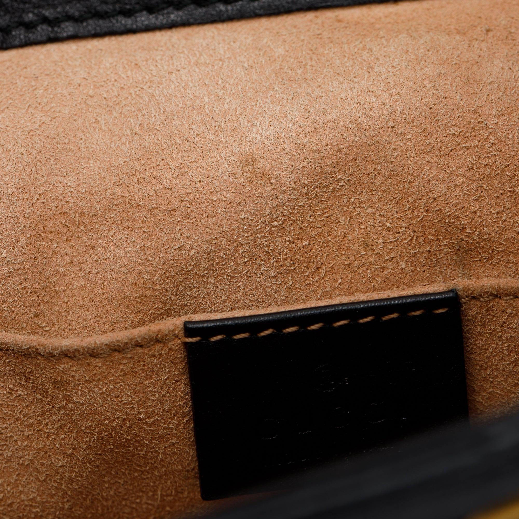 Gucci Black Calfskin Matelasse GG Marmont Flap Backpack - Image 10