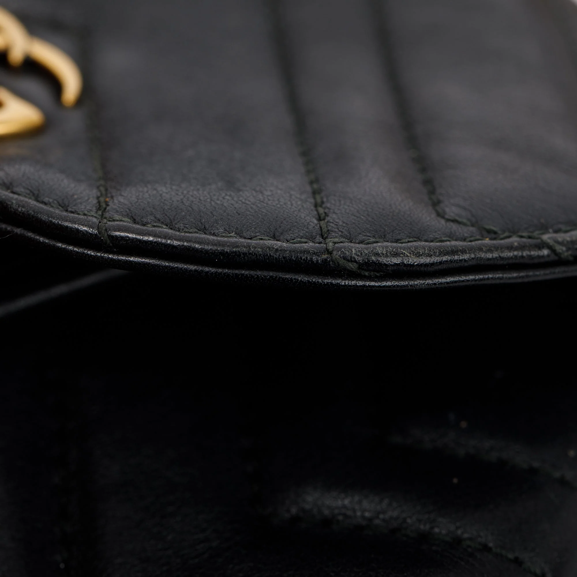 Gucci Black Calfskin Matelasse GG Marmont Flap Backpack - Image 6