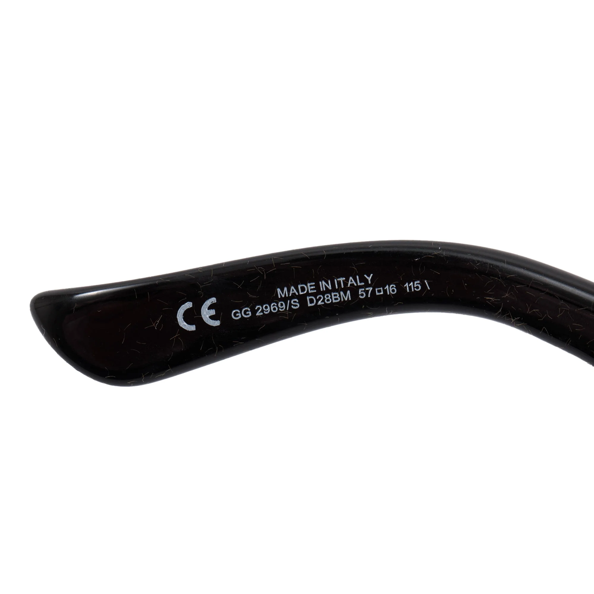 Gucci GG2969/S Black Acetate Bamboo Horsebit Sunglasses w/ Case - Image 4