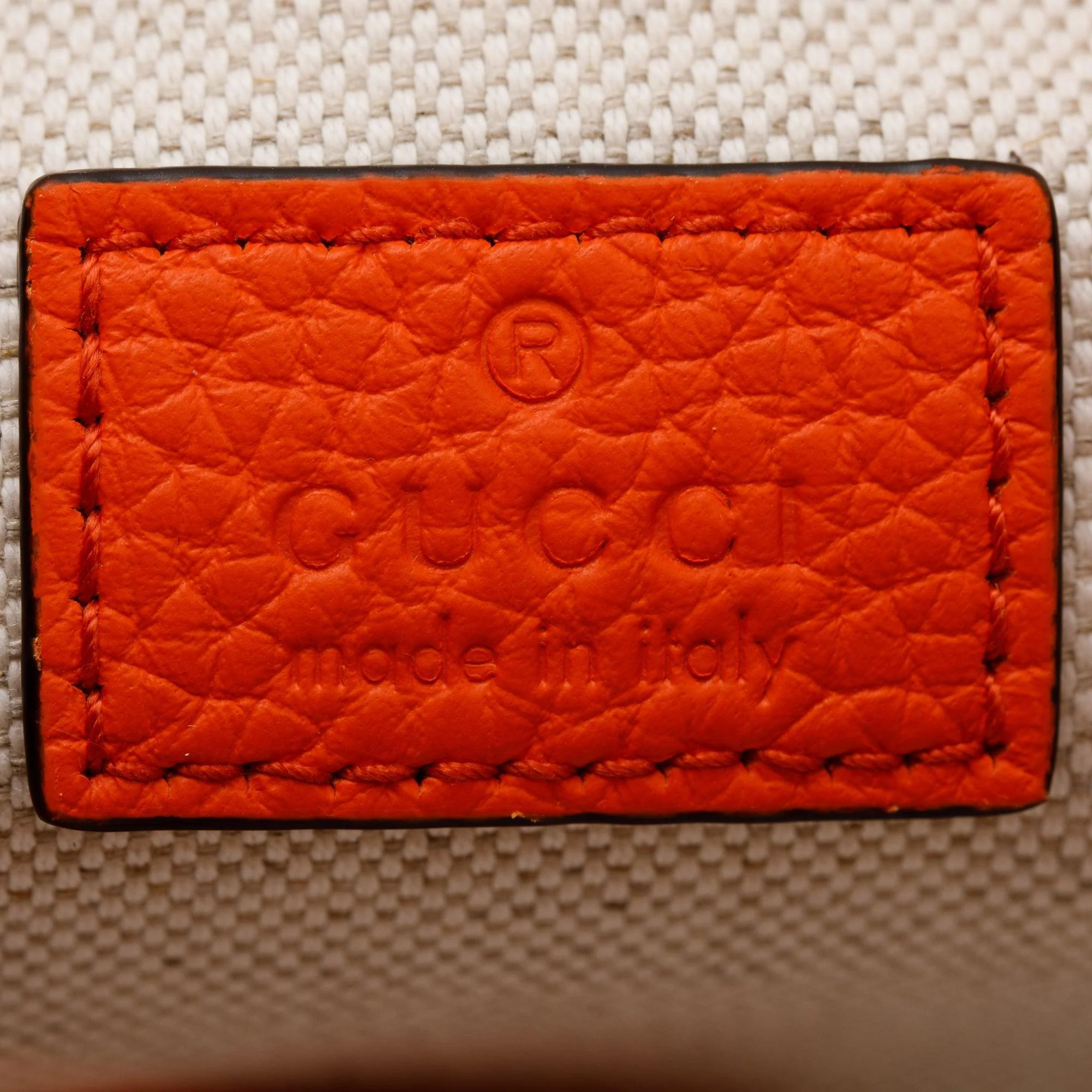 Gucci Orange Jumbo GG Leather Backpack - Image 6