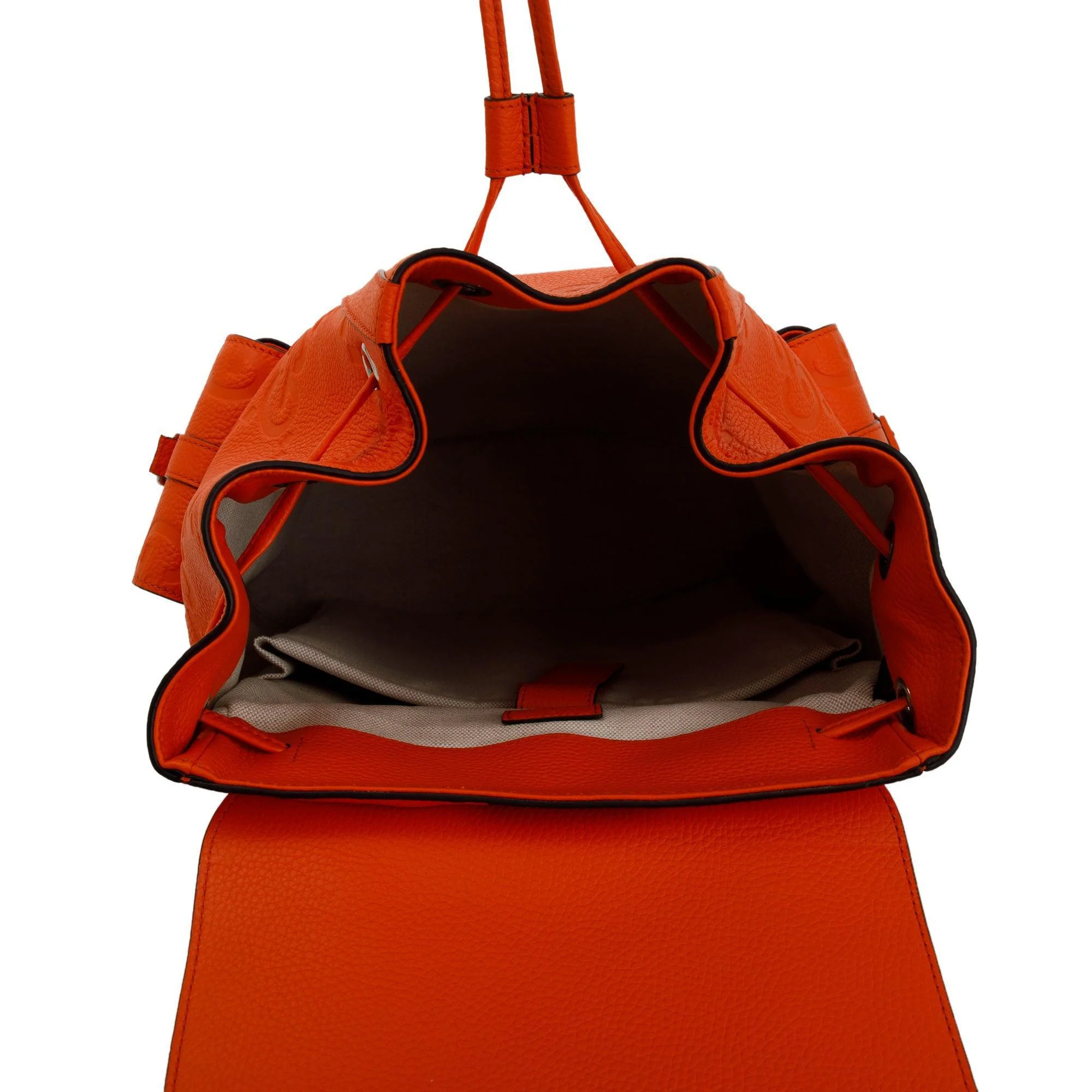 Gucci Orange Jumbo GG Leather Backpack - Image 8