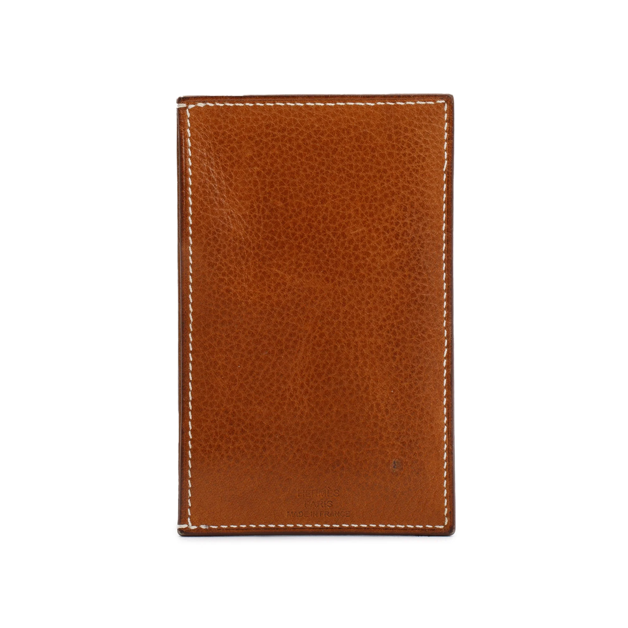 Hermes Fauve Craie Beige De Weimar Barenia Faubourg Epsom Evercolor Les Petits Chavaux Card Holder - Image 3