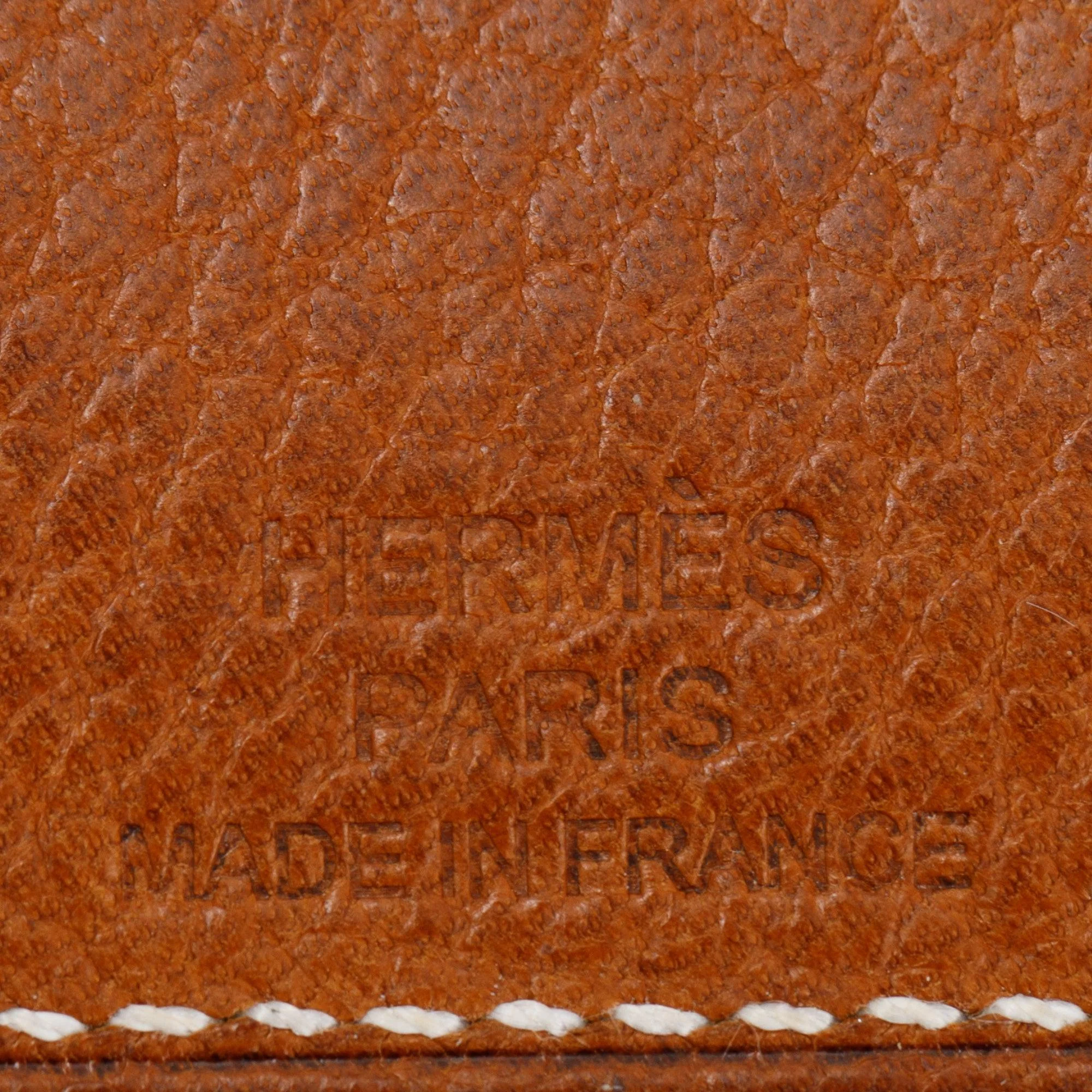 Hermes Fauve Craie Beige De Weimar Barenia Faubourg Epsom Evercolor Les Petits Chavaux Card Holder - Image 4