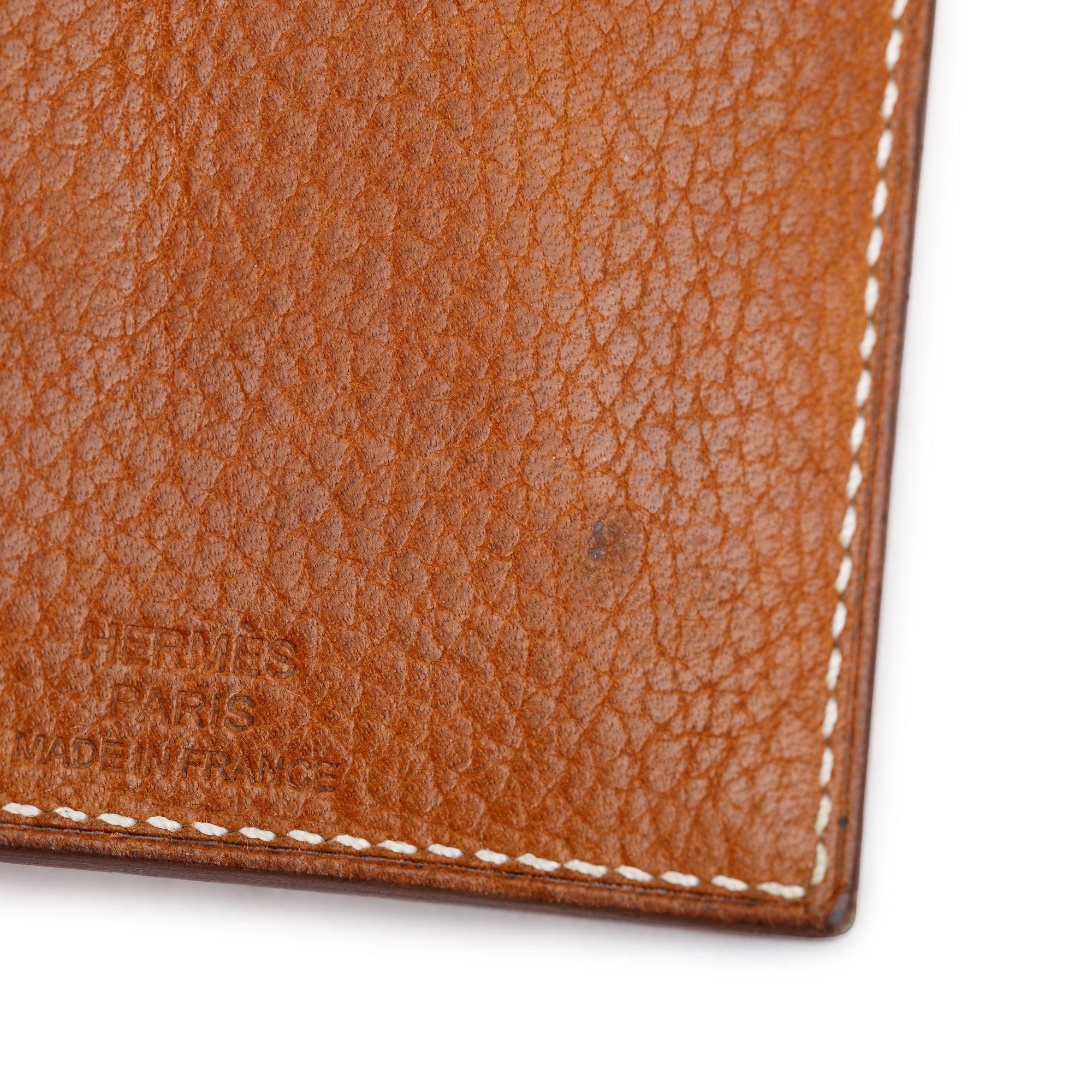 Hermes Fauve Craie Beige De Weimar Barenia Faubourg Epsom Evercolor Les Petits Chavaux Card Holder - Image 5