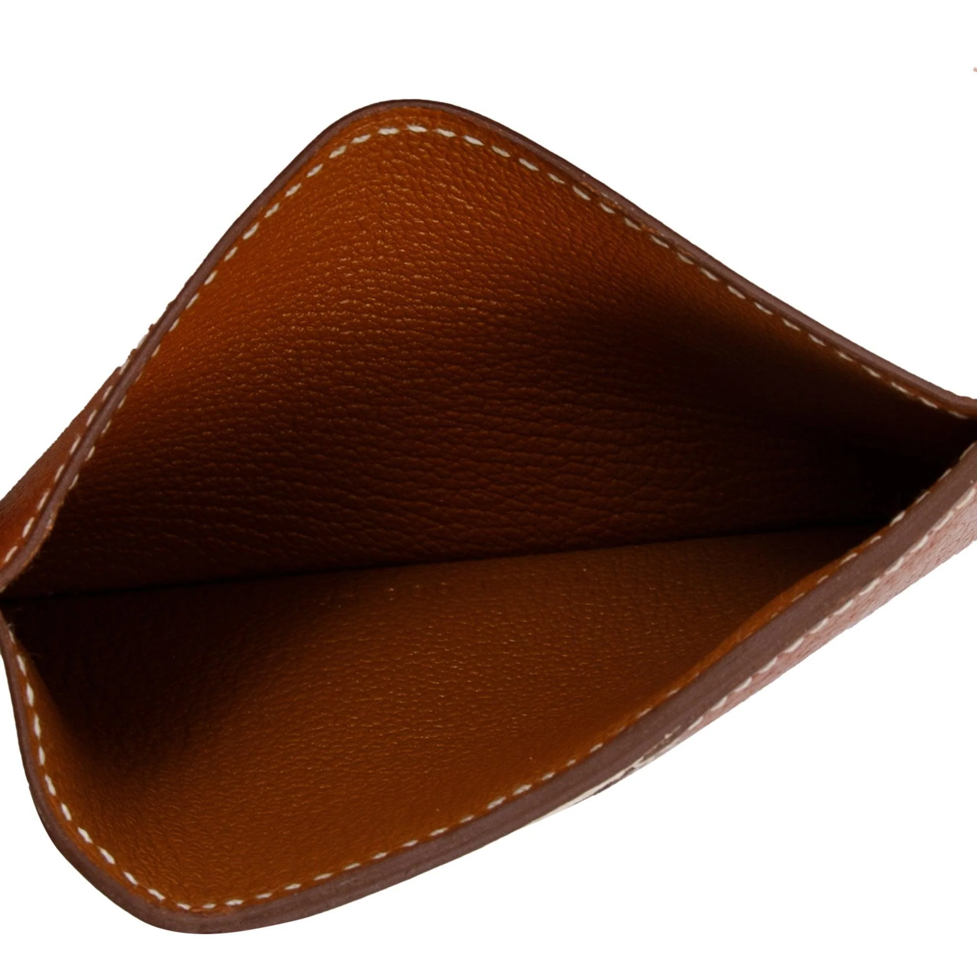 Hermes Fauve Craie Beige De Weimar Barenia Faubourg Epsom Evercolor Les Petits Chavaux Card Holder - Image 9