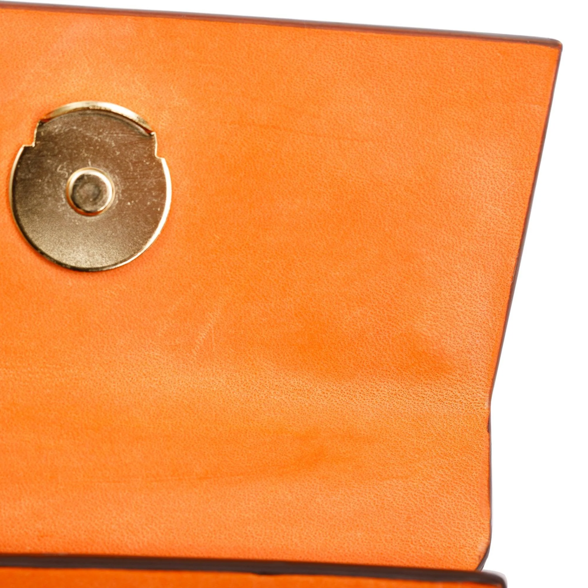 Jacquemus Orange Calfskin Leather Mini Signature Le Chiquito Handle Bag w/ Strap - Image 12