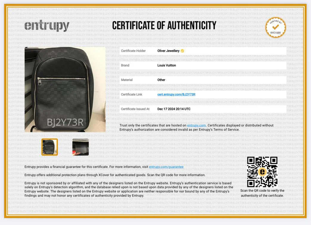 Louis Vuitton Black Damier Inifni Micahel Backpack - Image 8