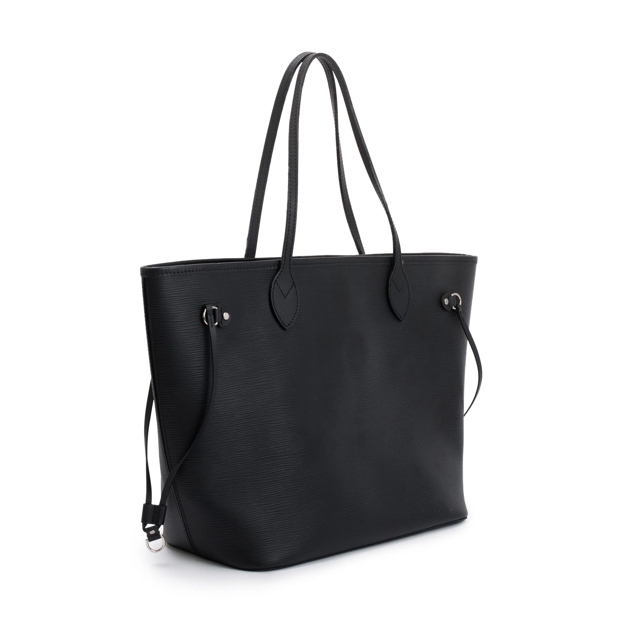 Louis Vuitton Black Epi Leather Neverfull MM w/ Pouch - Image 4