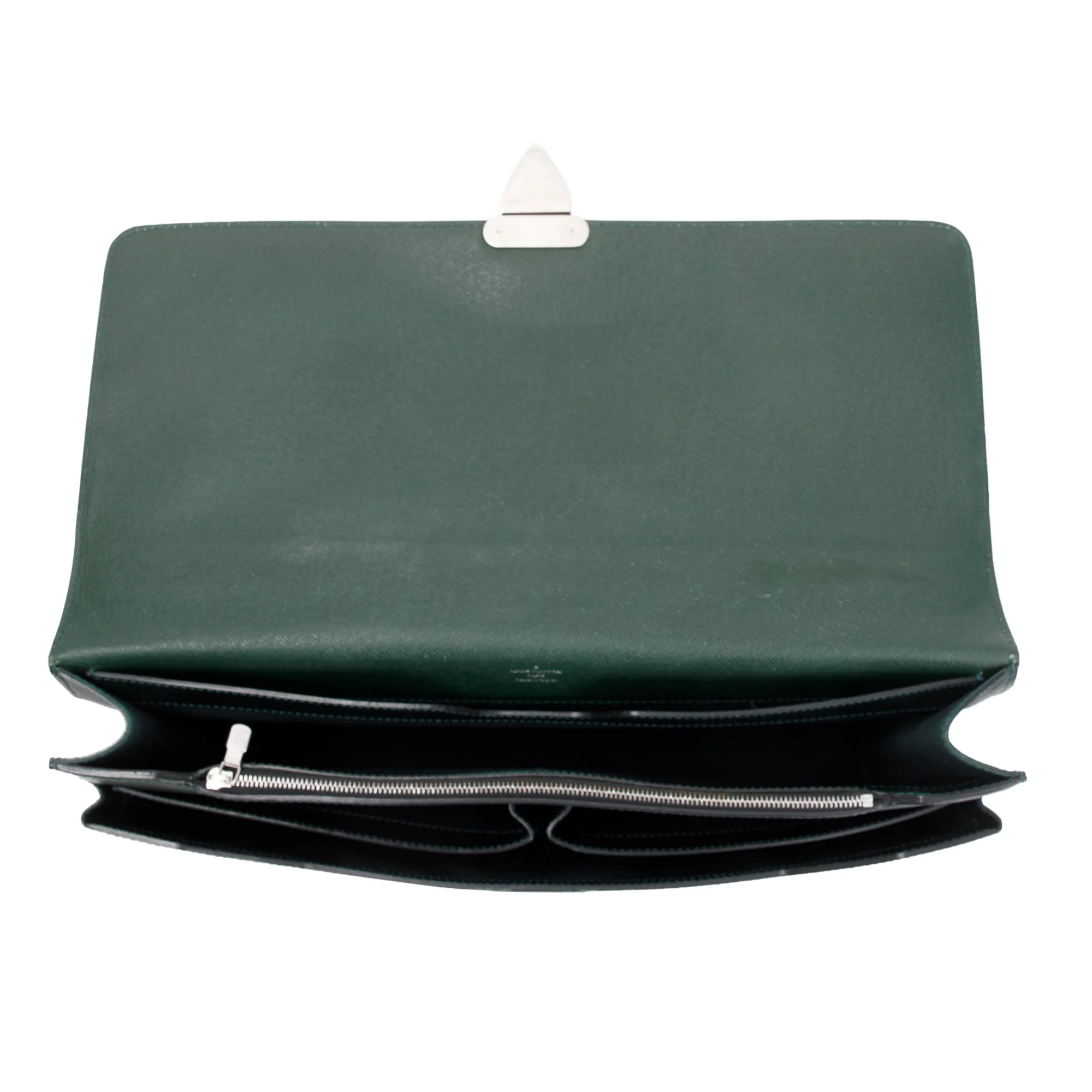 Louis Vuitton Green Taiga Leather Laguito Briefcase - Image 10