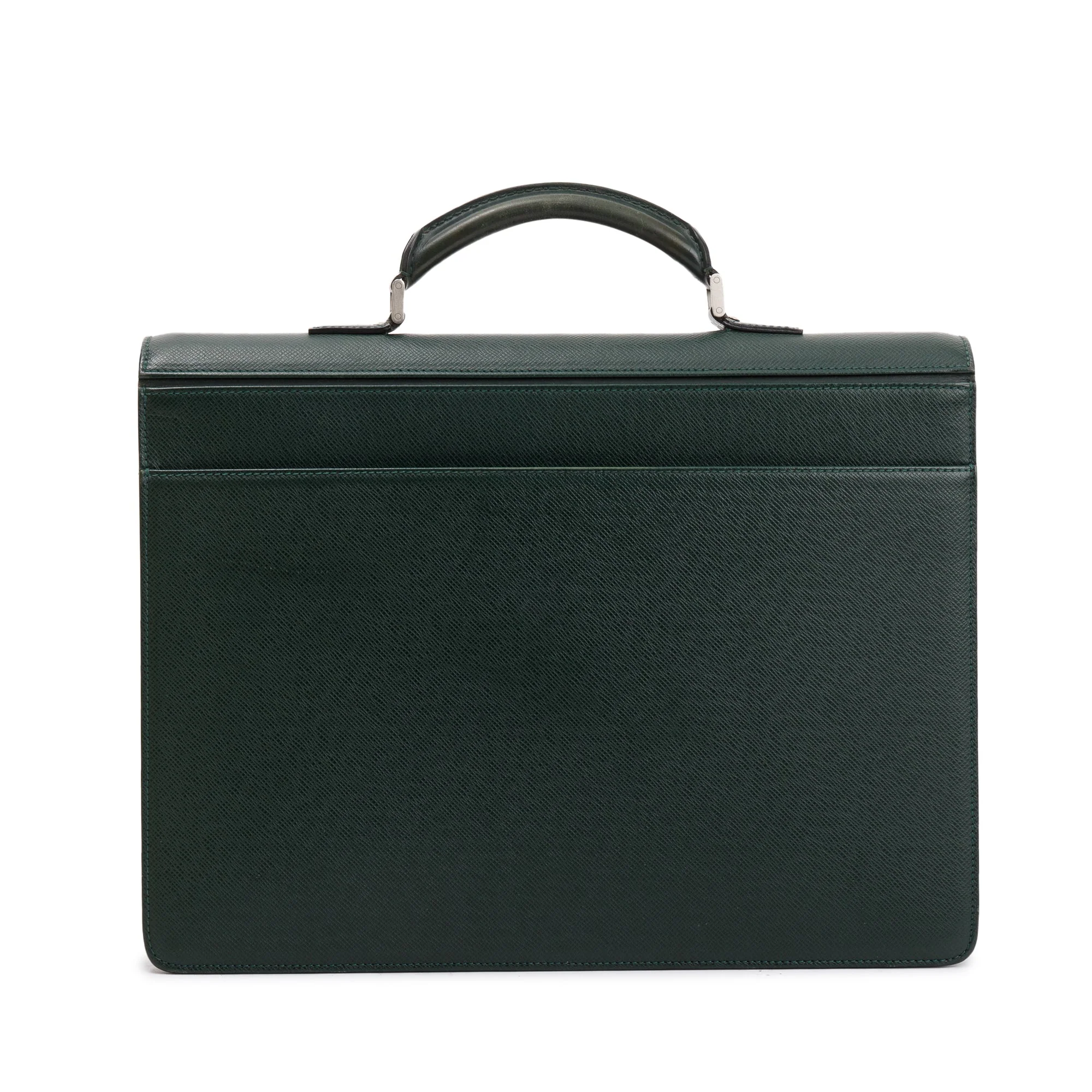 Louis Vuitton Green Taiga Leather Laguito Briefcase - Image 3