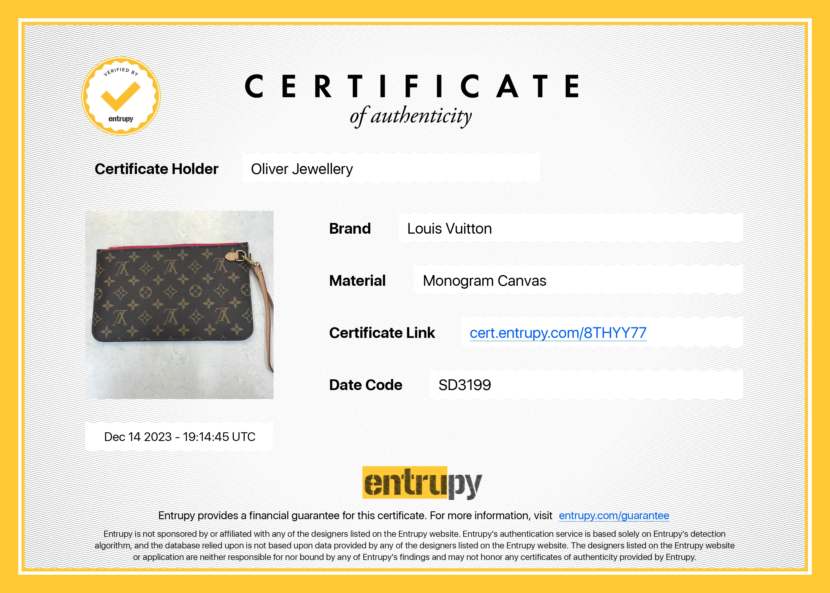 Louis Vuitton Monogram Neverfull Pochette - Image 8