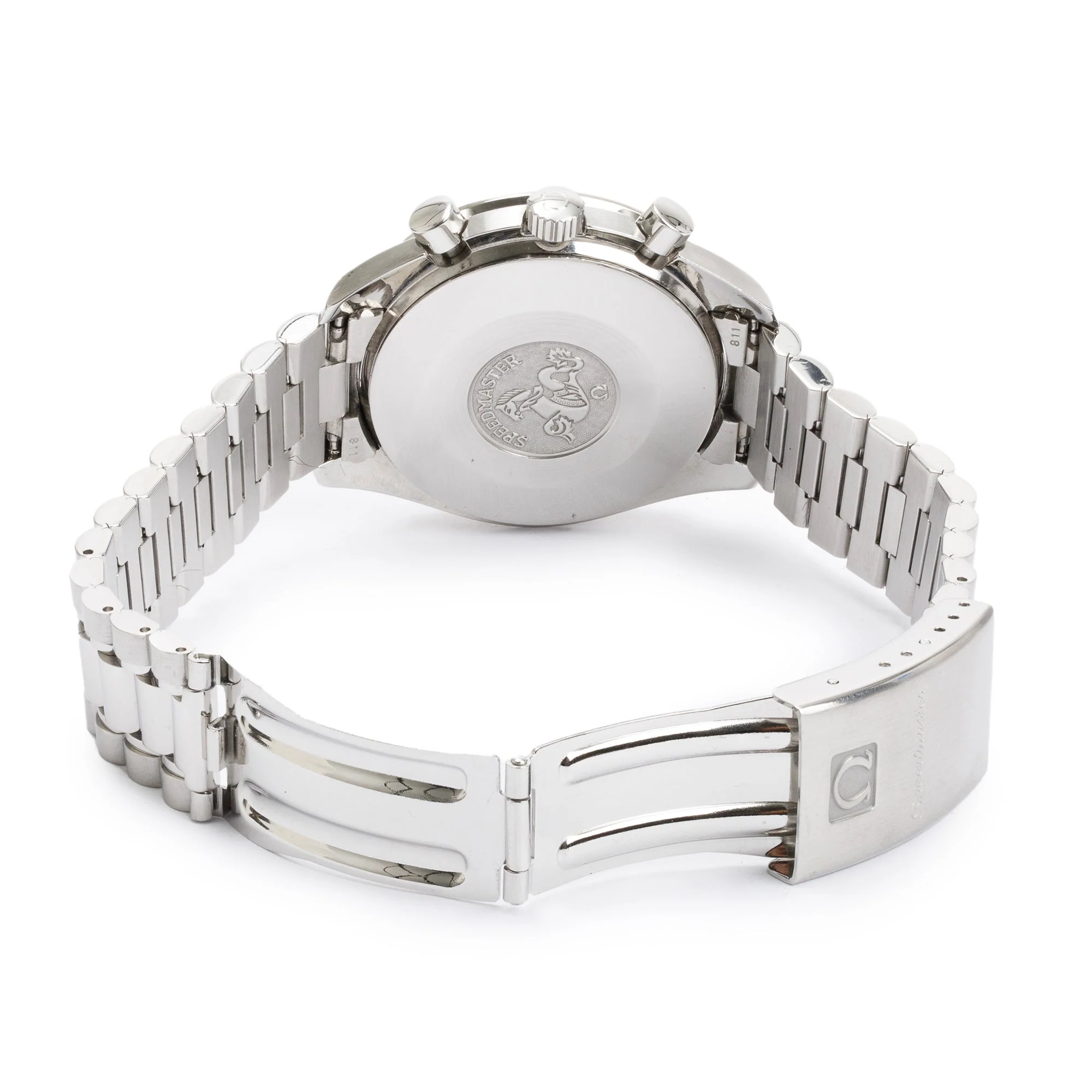 Omega Stainless Steel Speedmaster Reduced Michael Schumacher 39 MM Automatic Chronograph Watch w/ Box - Image 5