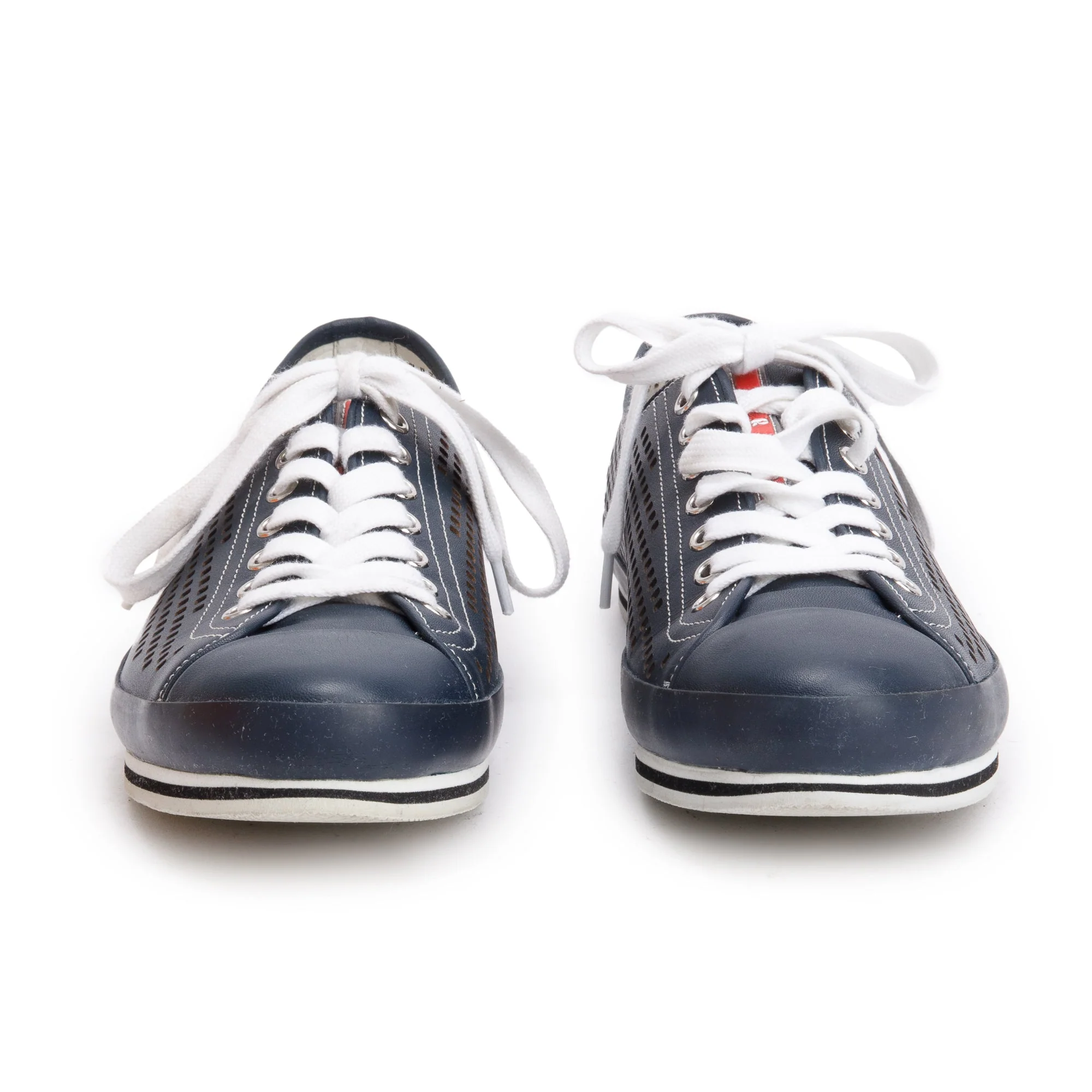 Prada Blue Nevada Fori Men's Sneakers, Size 37 w/ Box - Image 4