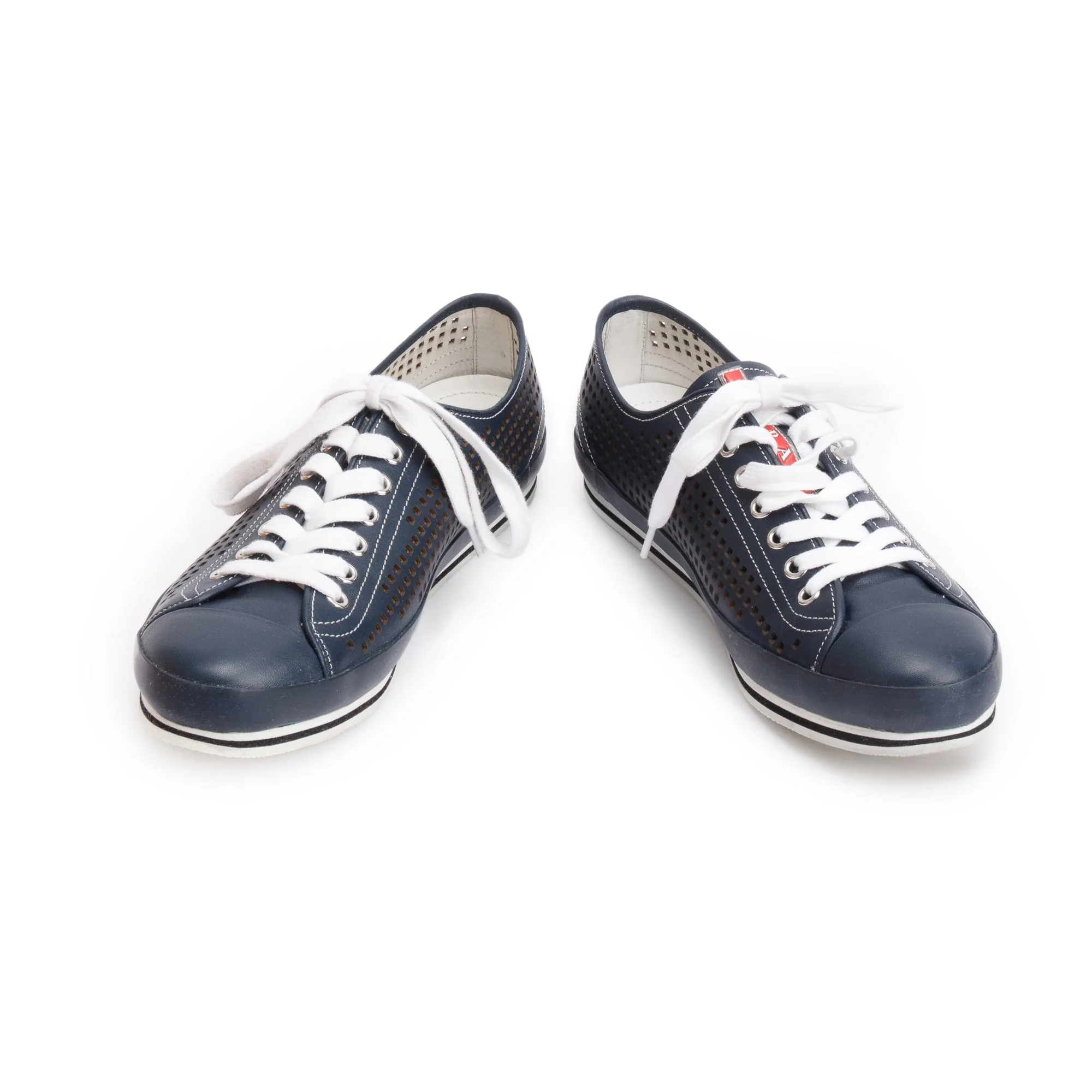 Prada Blue Nevada Fori Men's Sneakers, Size 37 w/ Box - Image 5