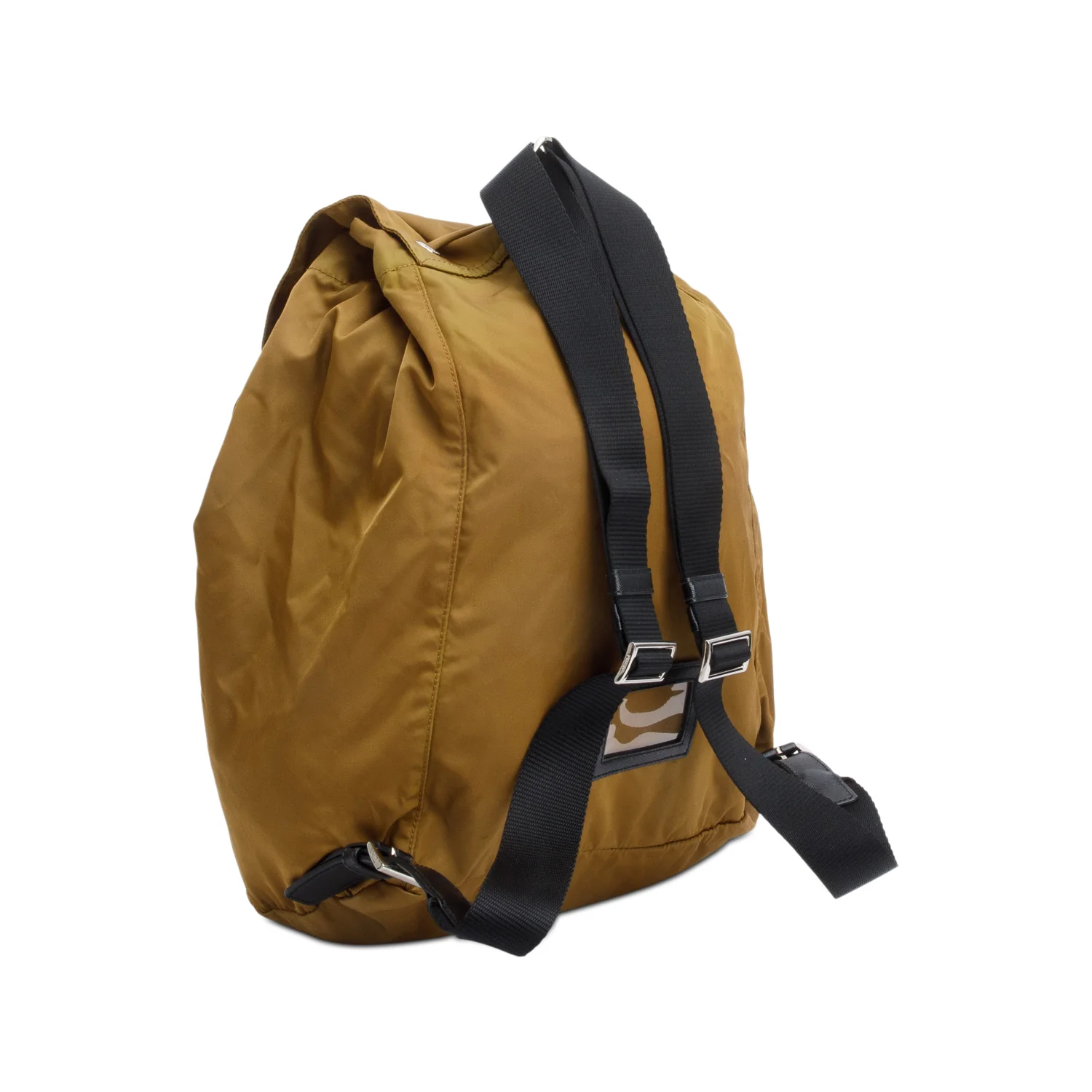 Prada Brown Tessuto Nylon Drawstring Backpack - Image 5