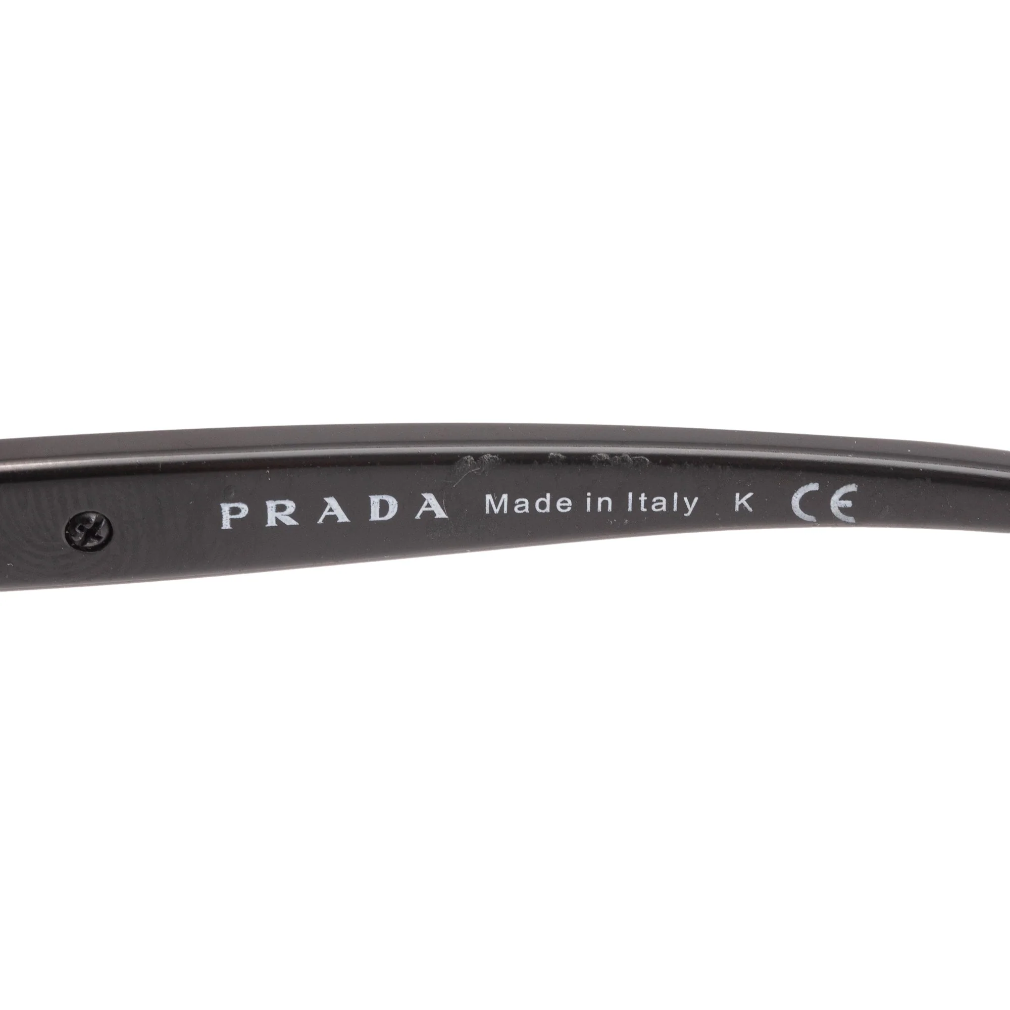Prada SPR 080  Black Acetate Conceptual Sunglasses w/ Case - Image 5