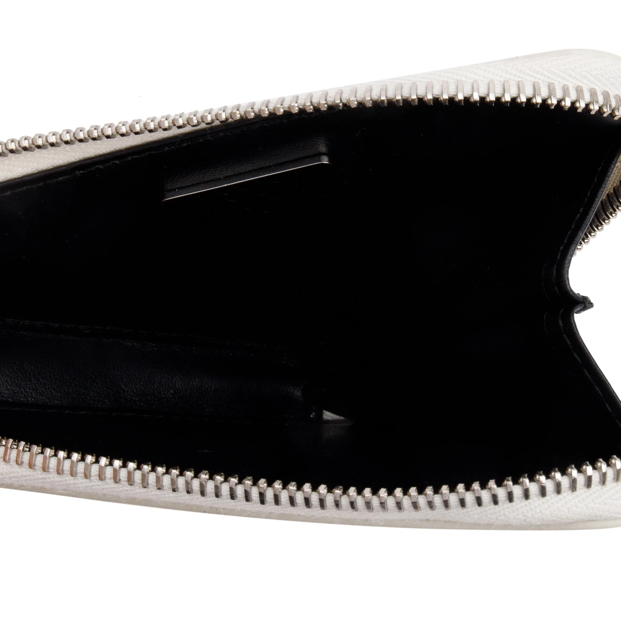 Prada White Spazzolato Leather Mini Triangle Crossbody Bag - Image 6