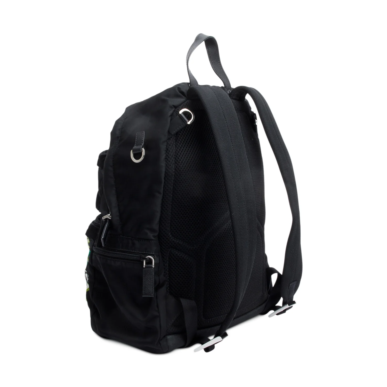 Prada X Universal Studios Black Tessuto Nylon Frankenstein Heart Backpack - Image 5