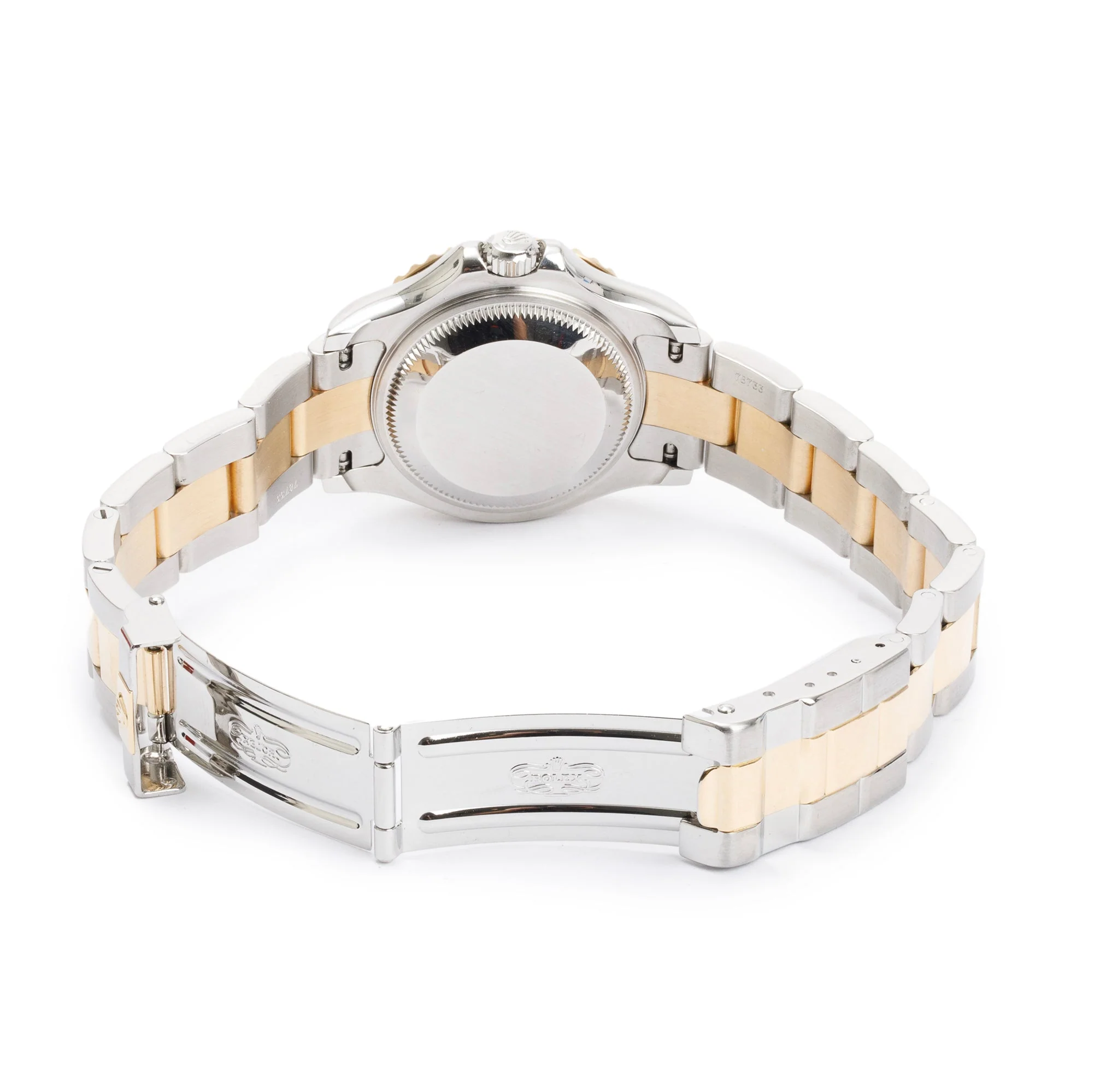 Rolex Stainless Steel & 18k Yellow Gold Ladies Yacht-Master Date 29 MM Diamond Dial Automatic Watch w/ Box - Image 5