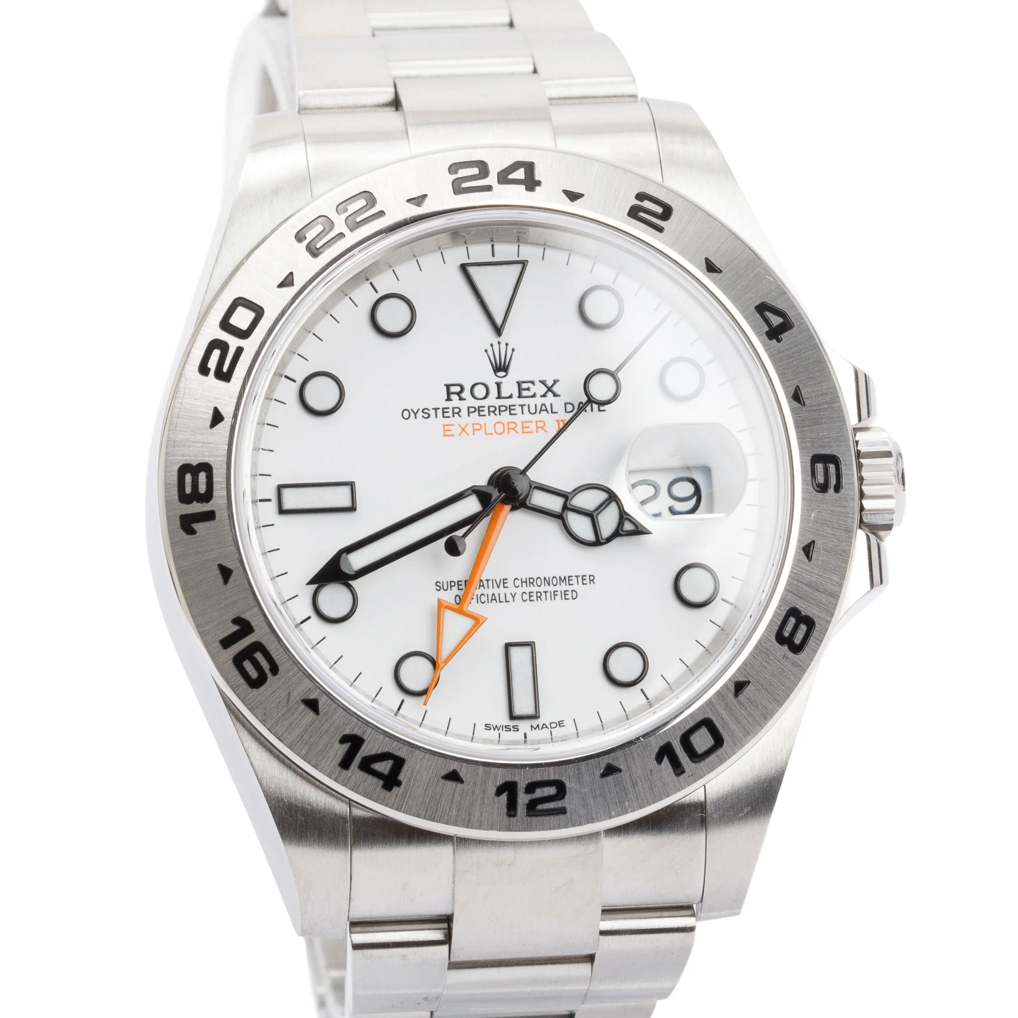 Rolex Stainless Steel Explorer II 42 MM Automatic Watch w/ Box & Papers - Image 3