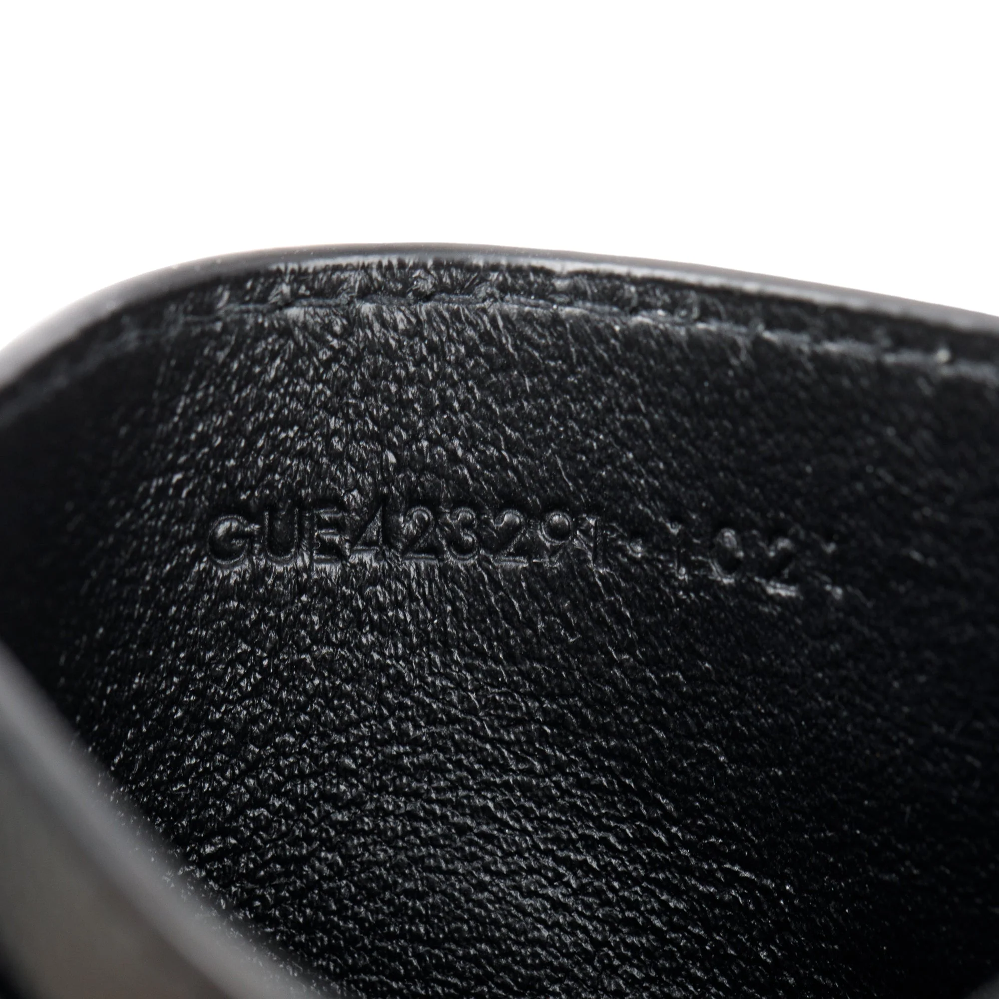 Saint Laurent 2021 Black Grain De Poudre Leather Cassandre Matelasse Card Case w/ Box - Image 6